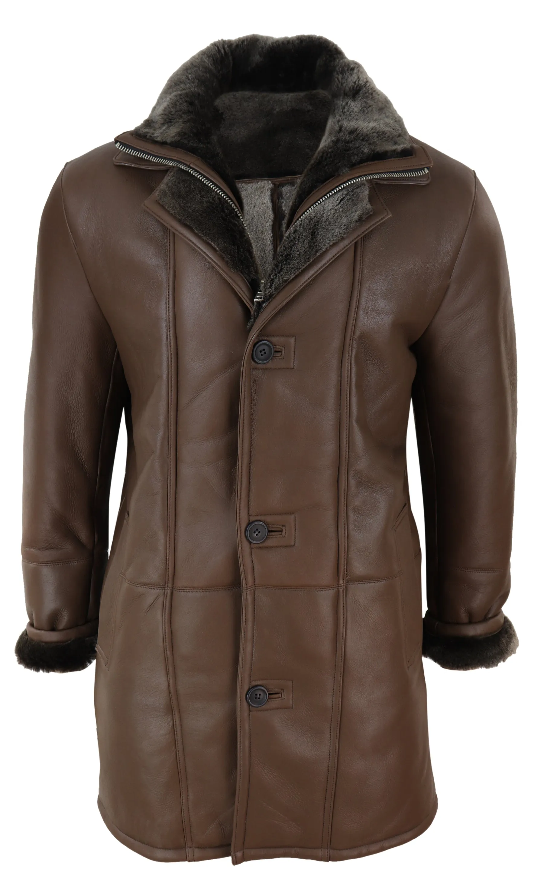 3/4 Long Duffle Jacket Sheepskin