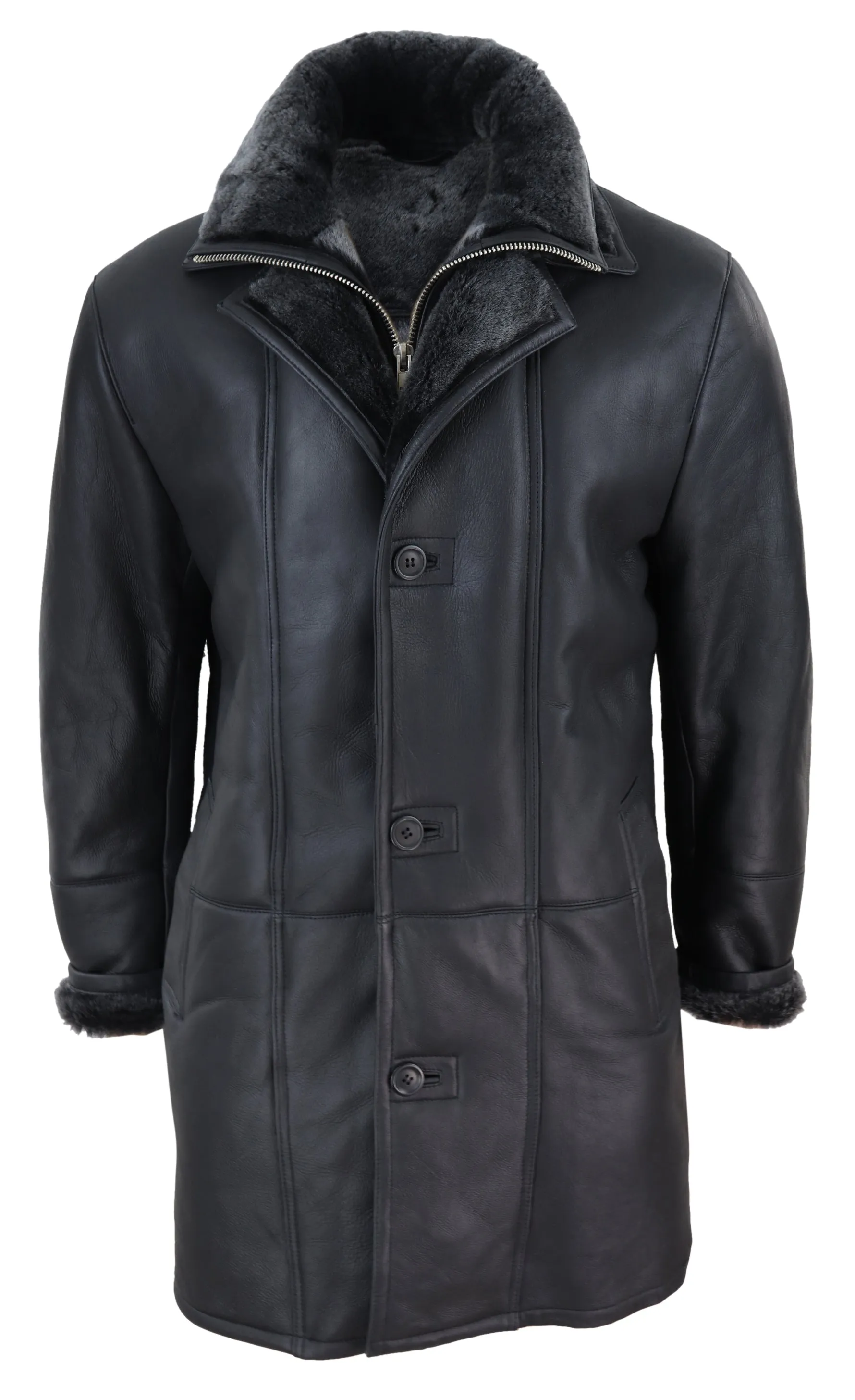 3/4 Long Duffle Jacket Sheepskin