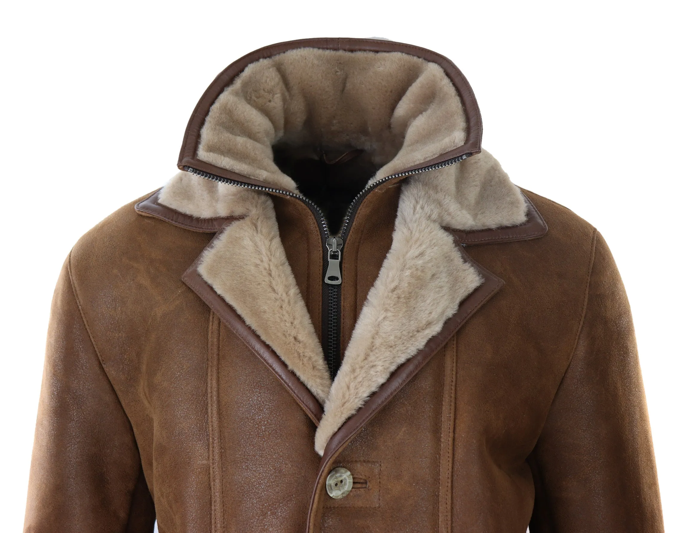 3/4 Long Duffle Jacket Sheepskin
