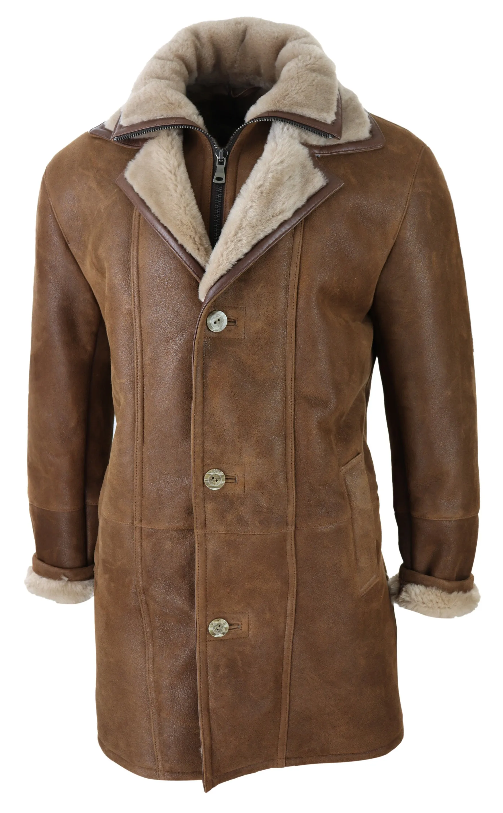 3/4 Long Duffle Jacket Sheepskin