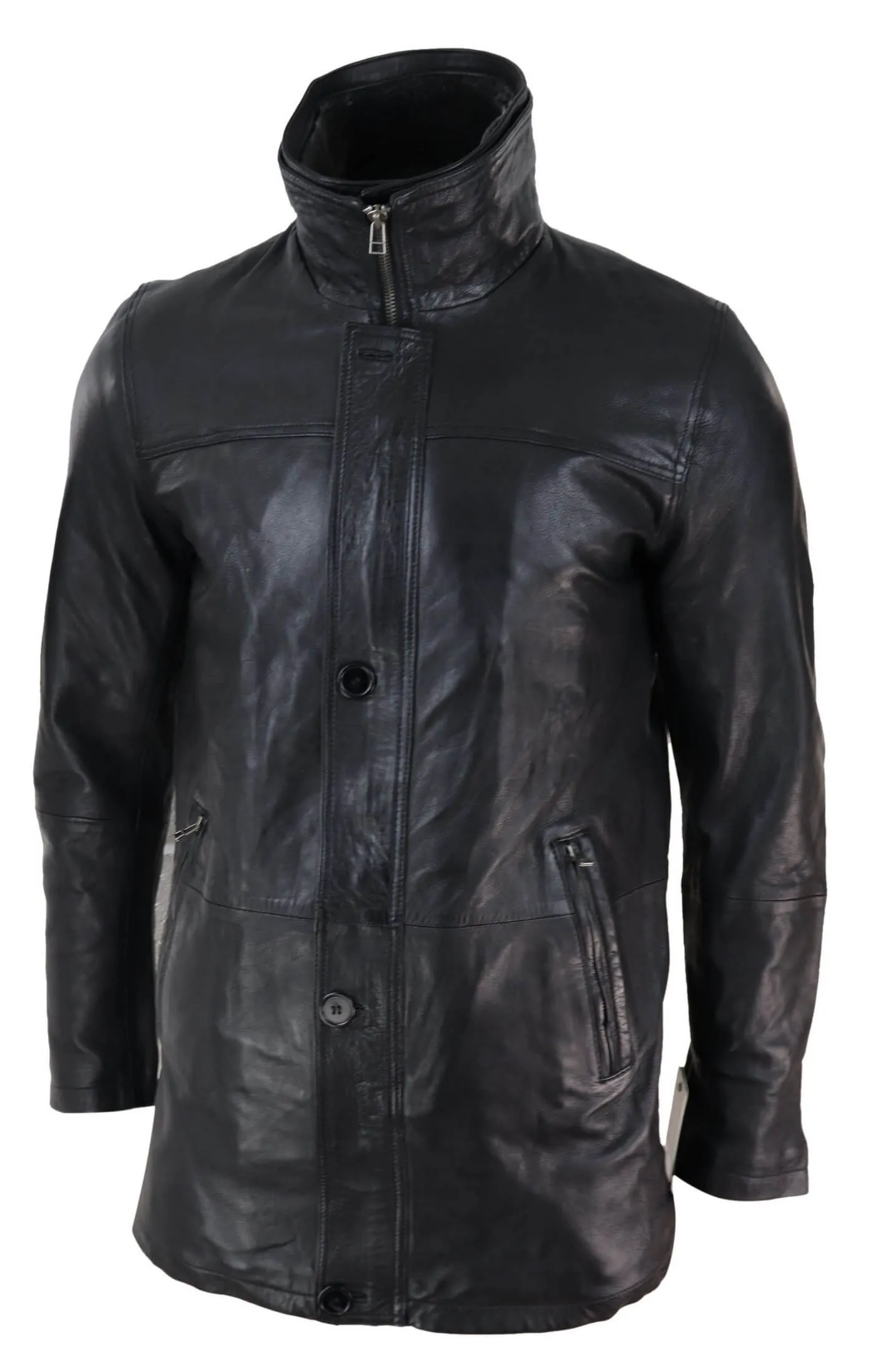 3/4 Long Safari Button Cover Coat