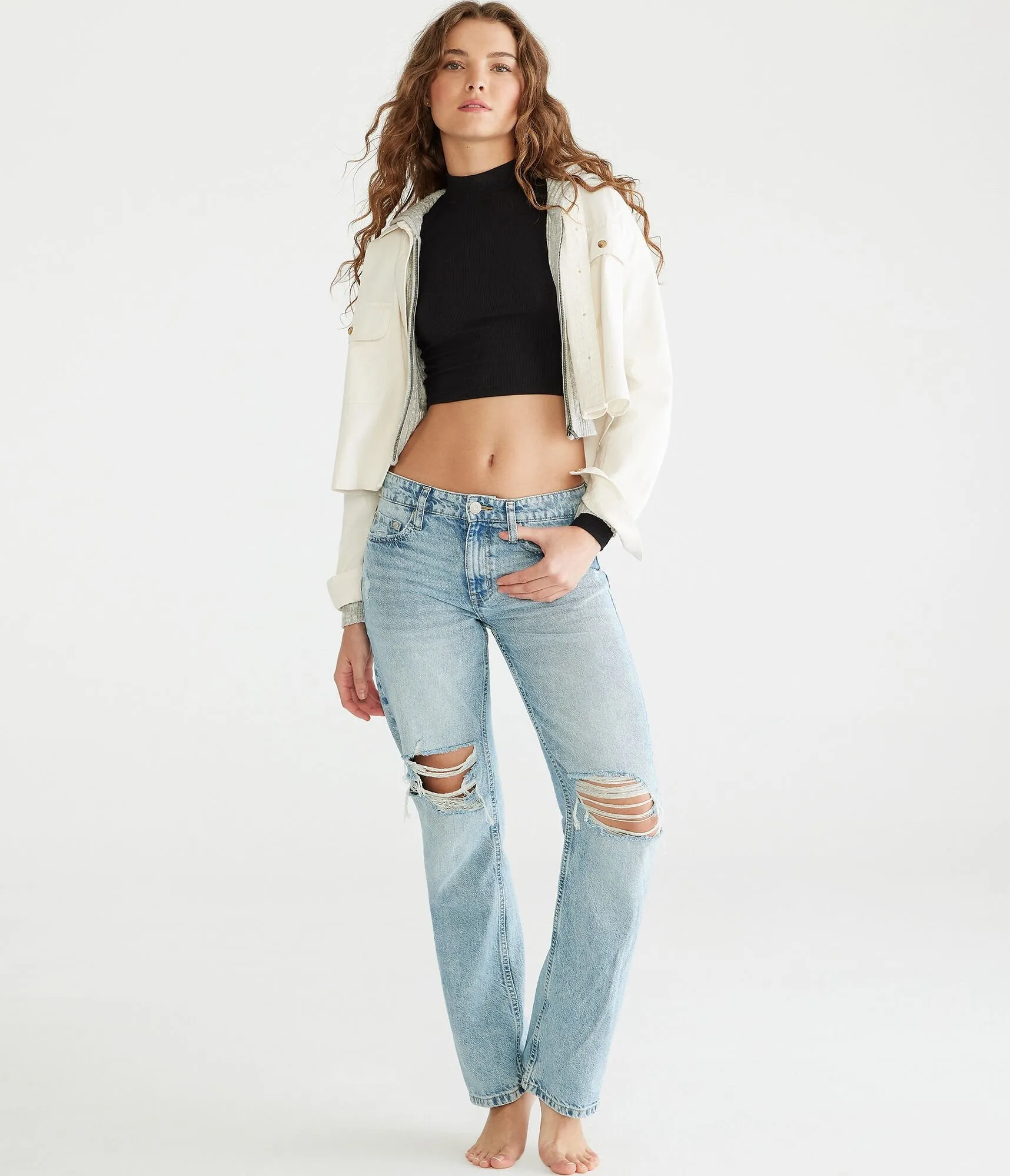 Aeropostale Knd Low-Rise Baggy Jean