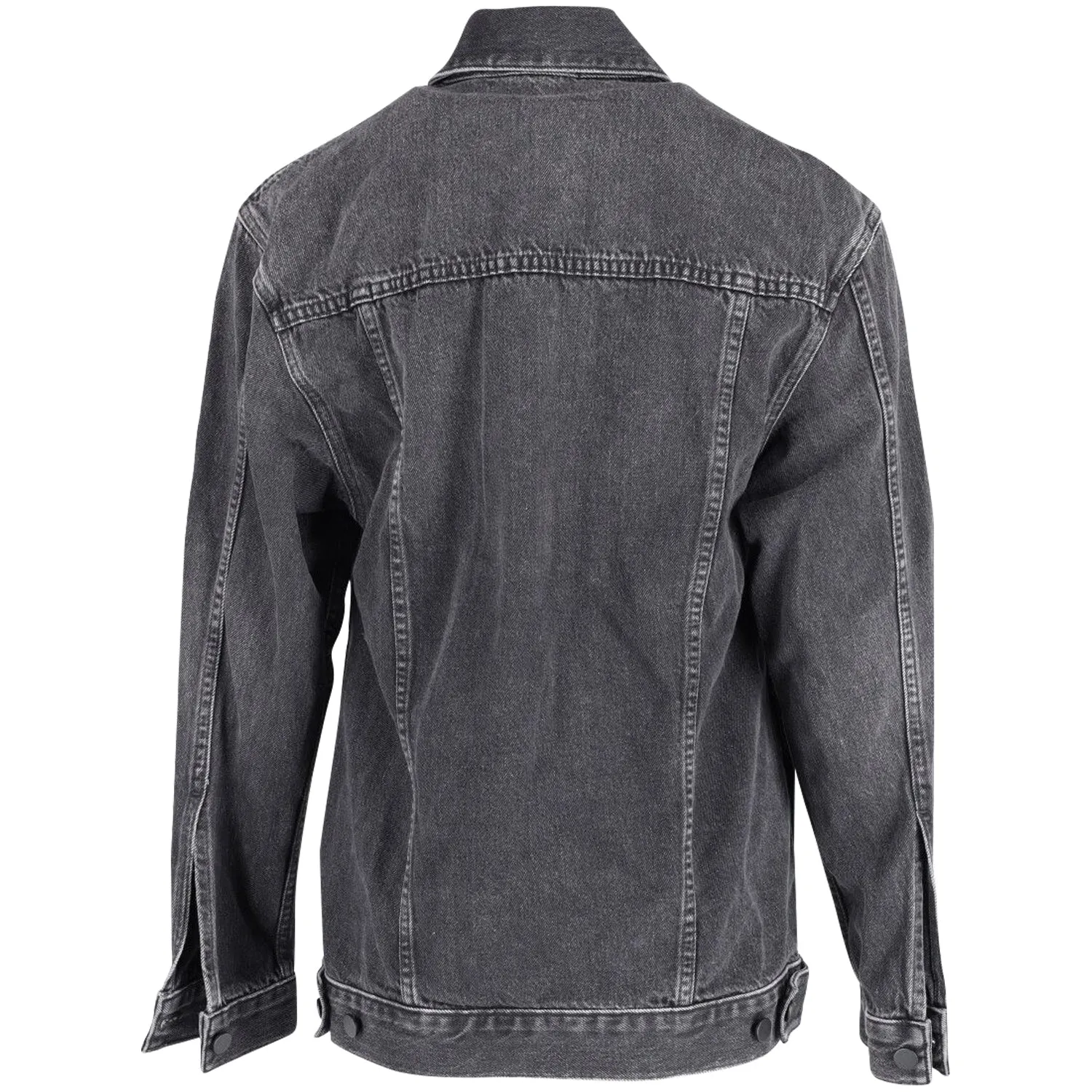 Alexander Wang Oversized Daze Jacket in Black Cotton Denim