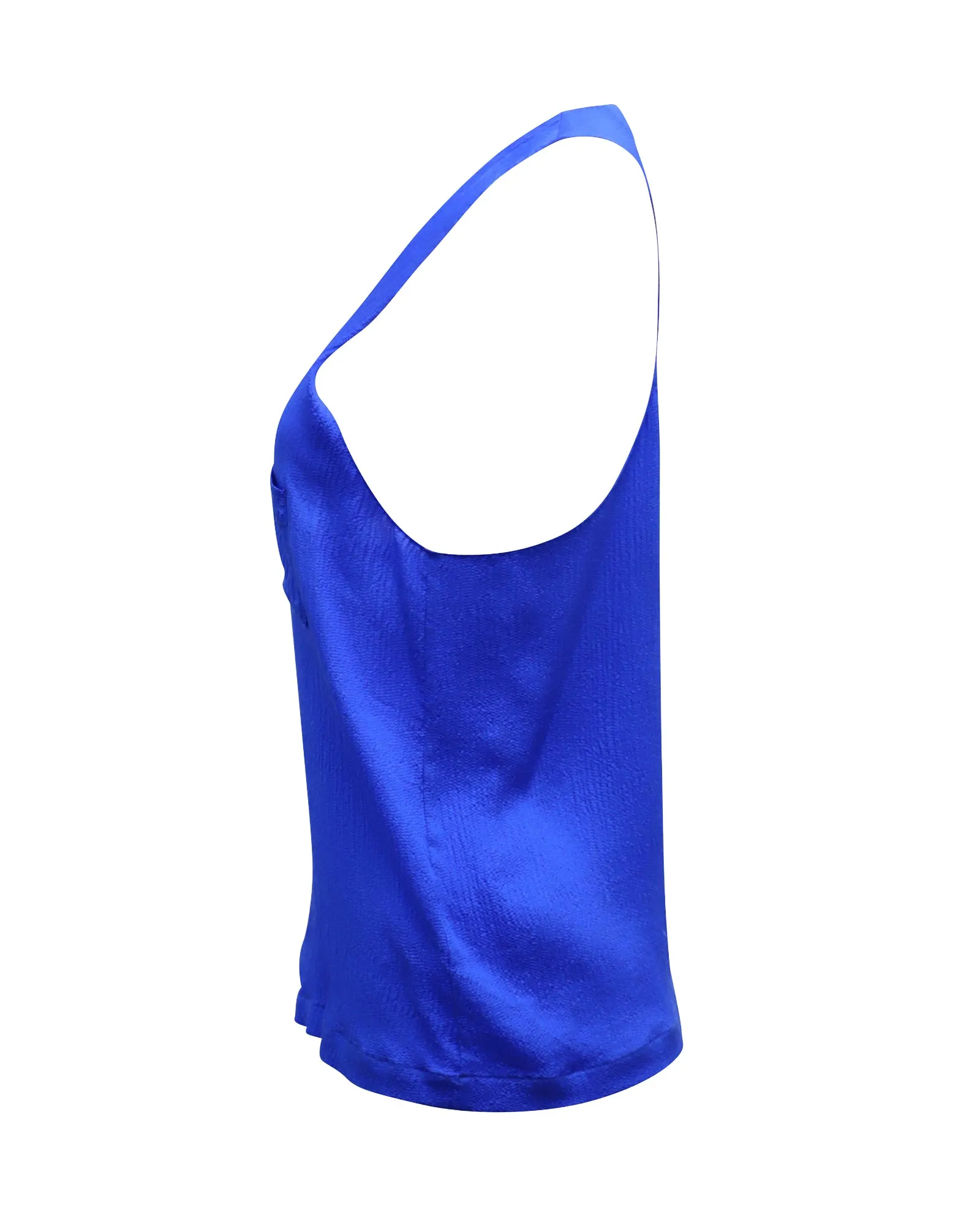 Alexander Wang Tank Top in Blue Silk