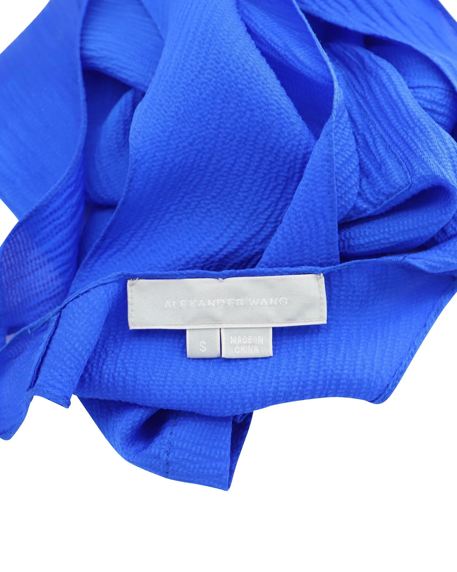 Alexander Wang Tank Top in Blue Silk