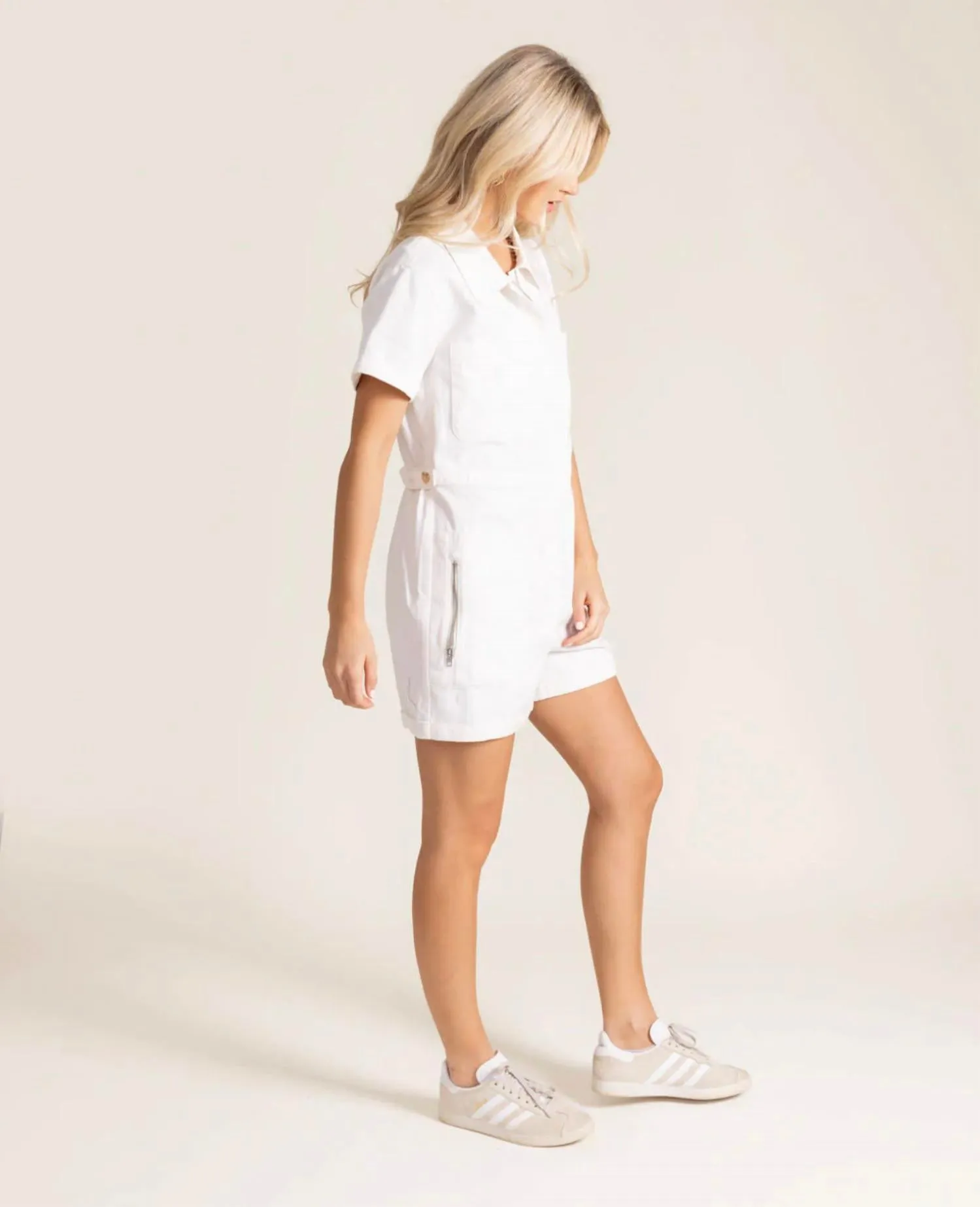 Alicia Romper In White