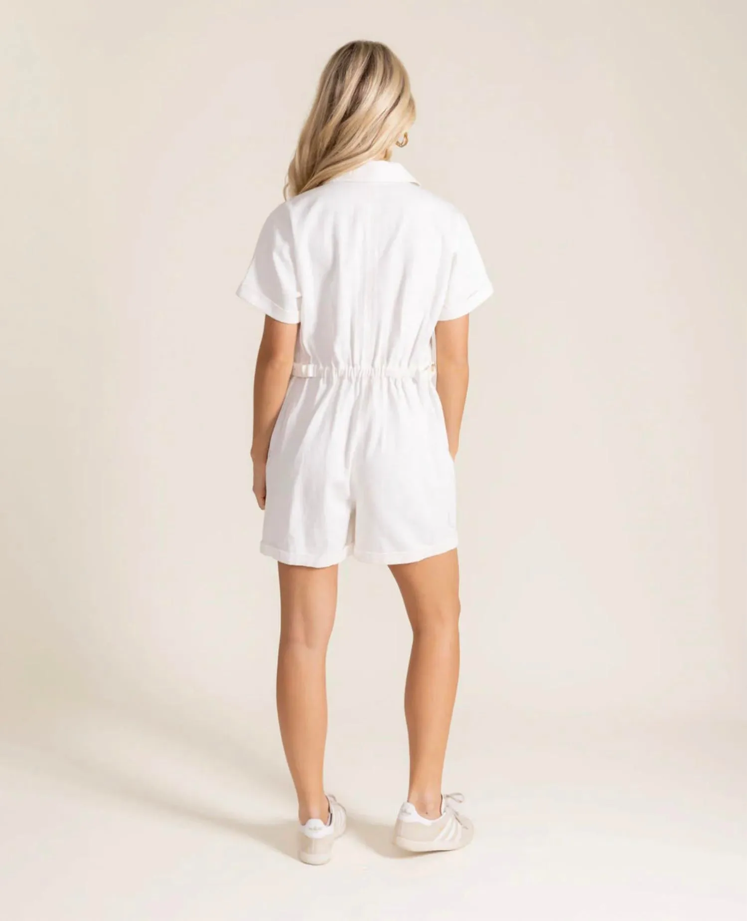 Alicia Romper In White