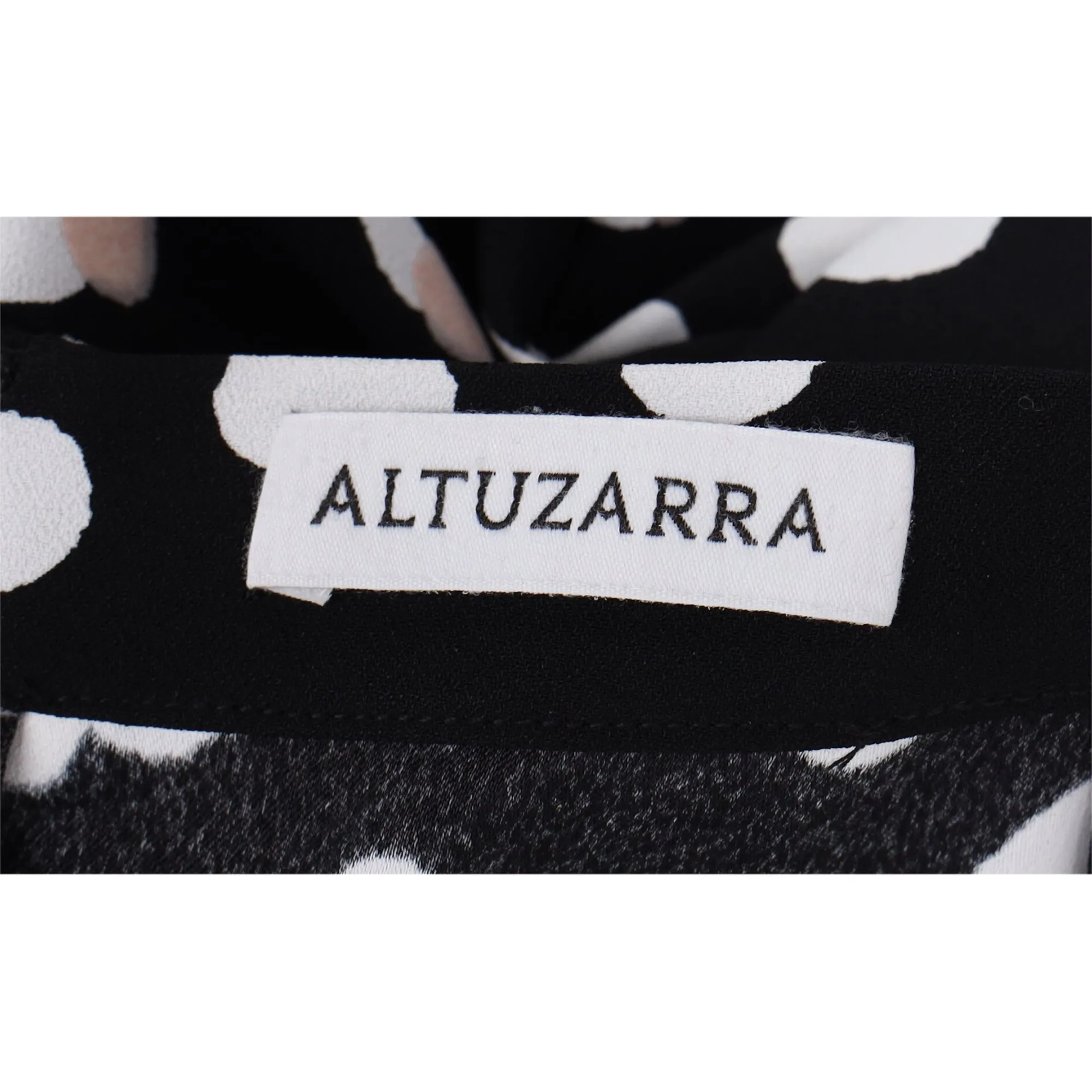 Altuzarra Polka Dot Midi Skirt in Black Viscose