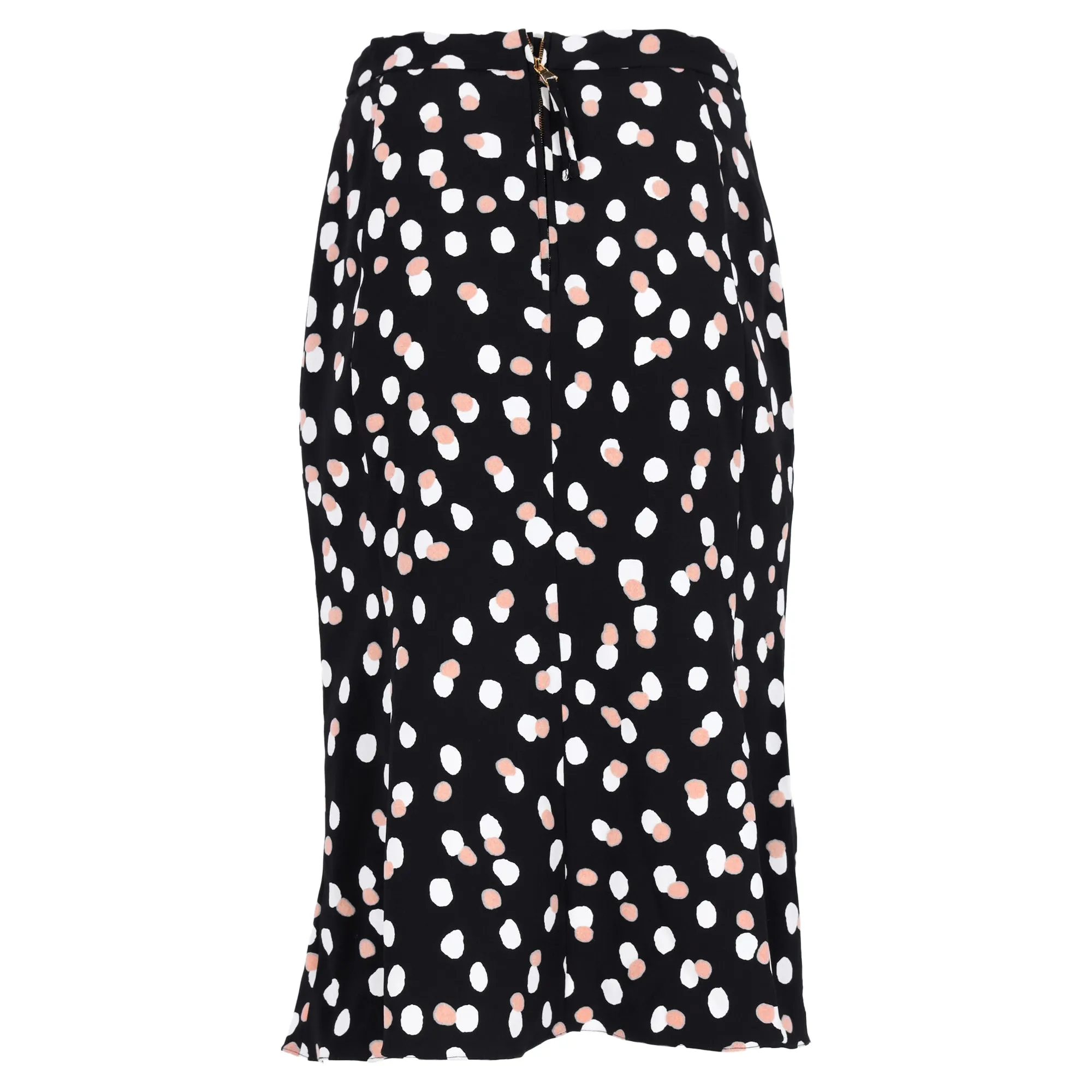 Altuzarra Polka Dot Midi Skirt in Black Viscose
