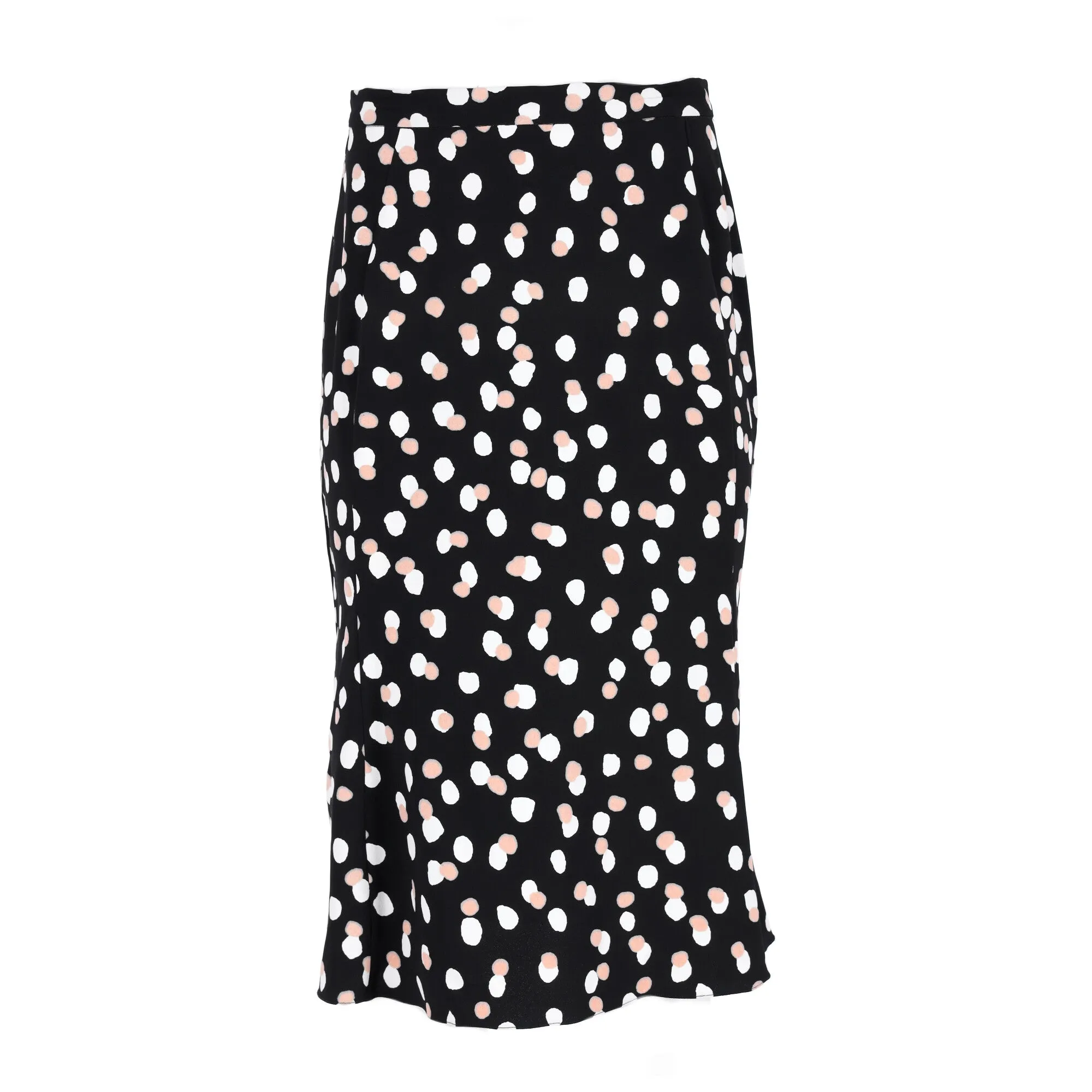 Altuzarra Polka Dot Midi Skirt in Black Viscose