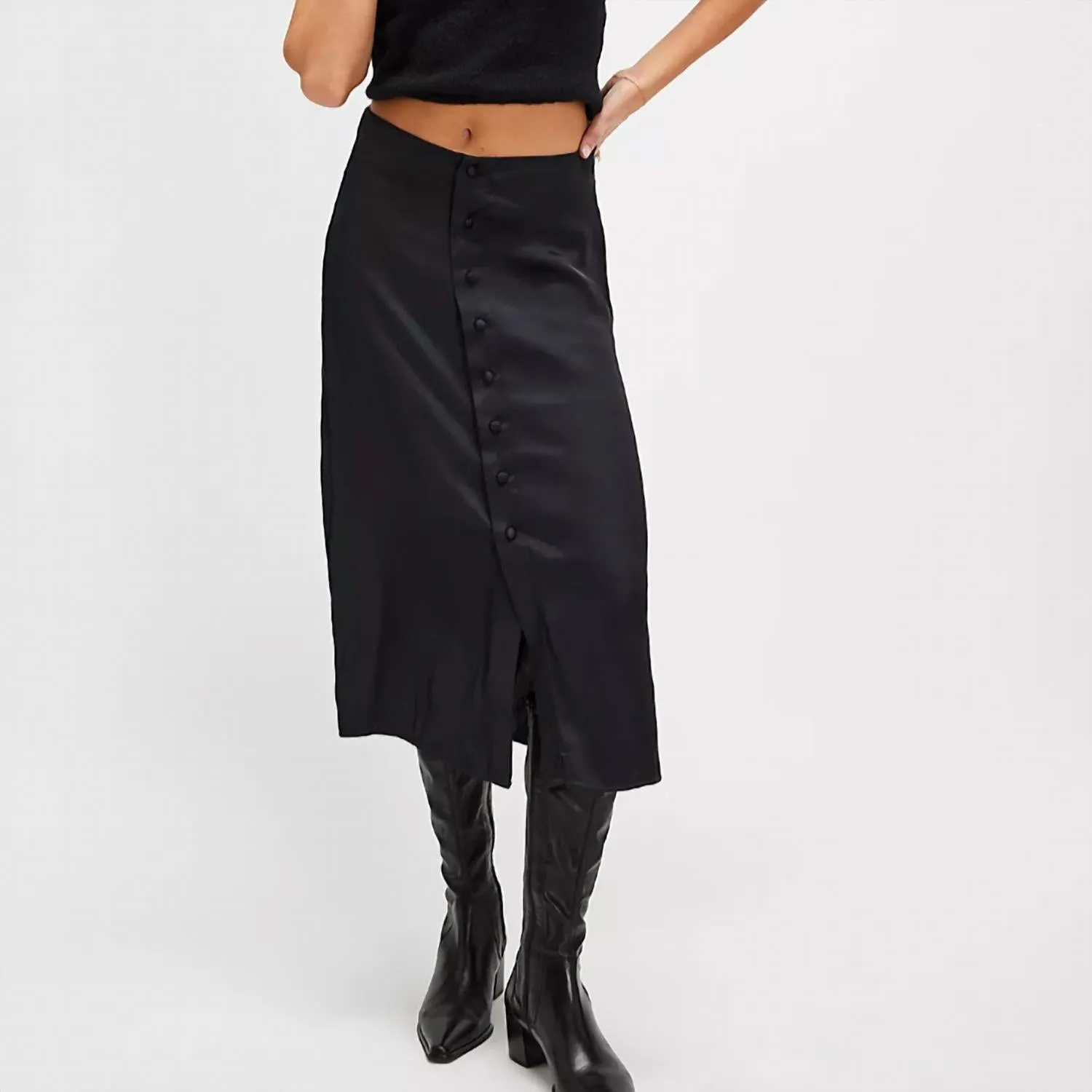 Analise Midi Skirt In Black