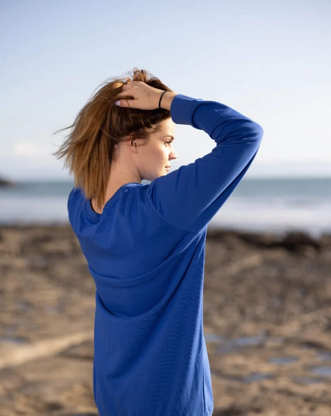 Azure Sweatshirt Dress