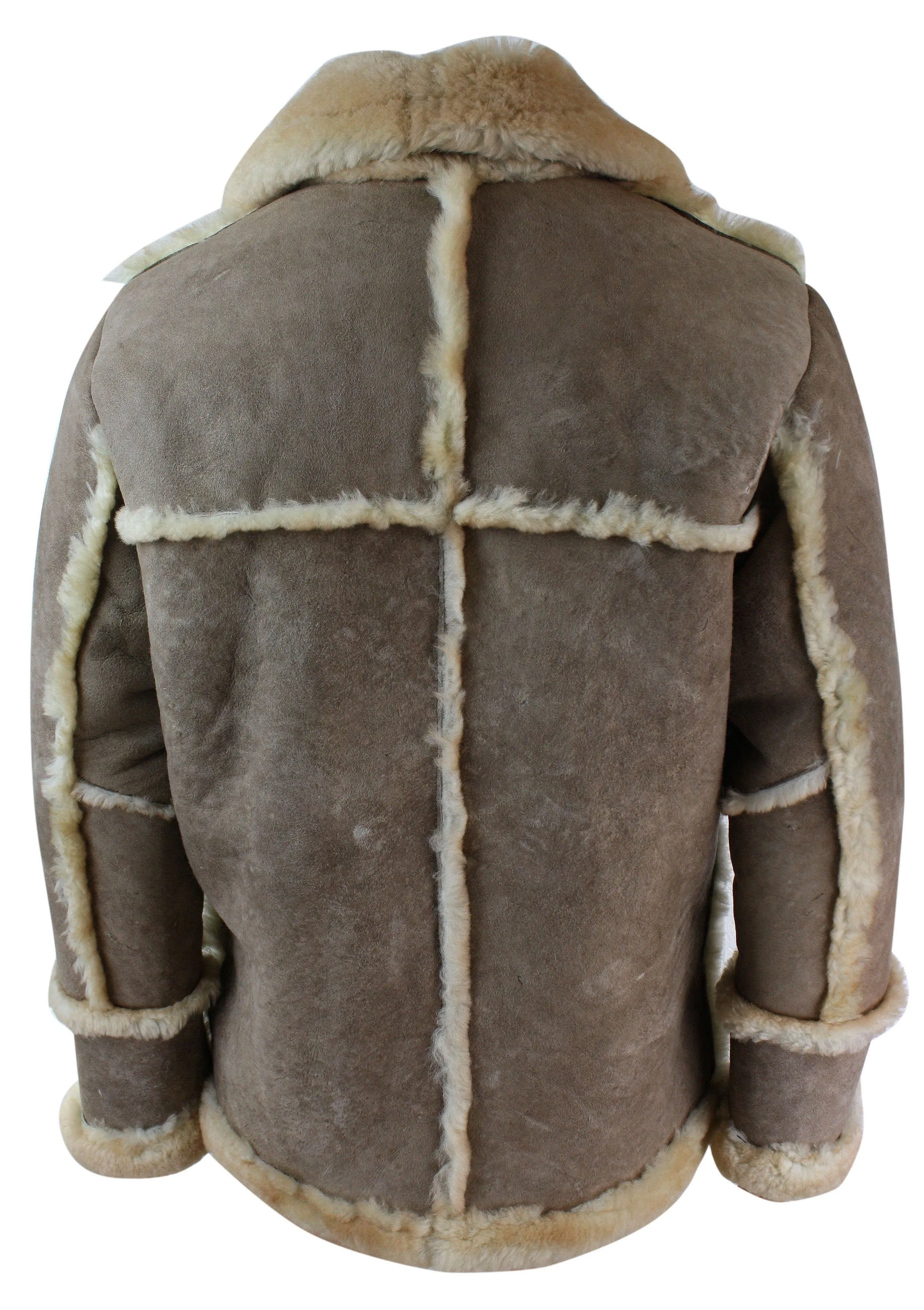 Beige Sheepskin Winter Jacket