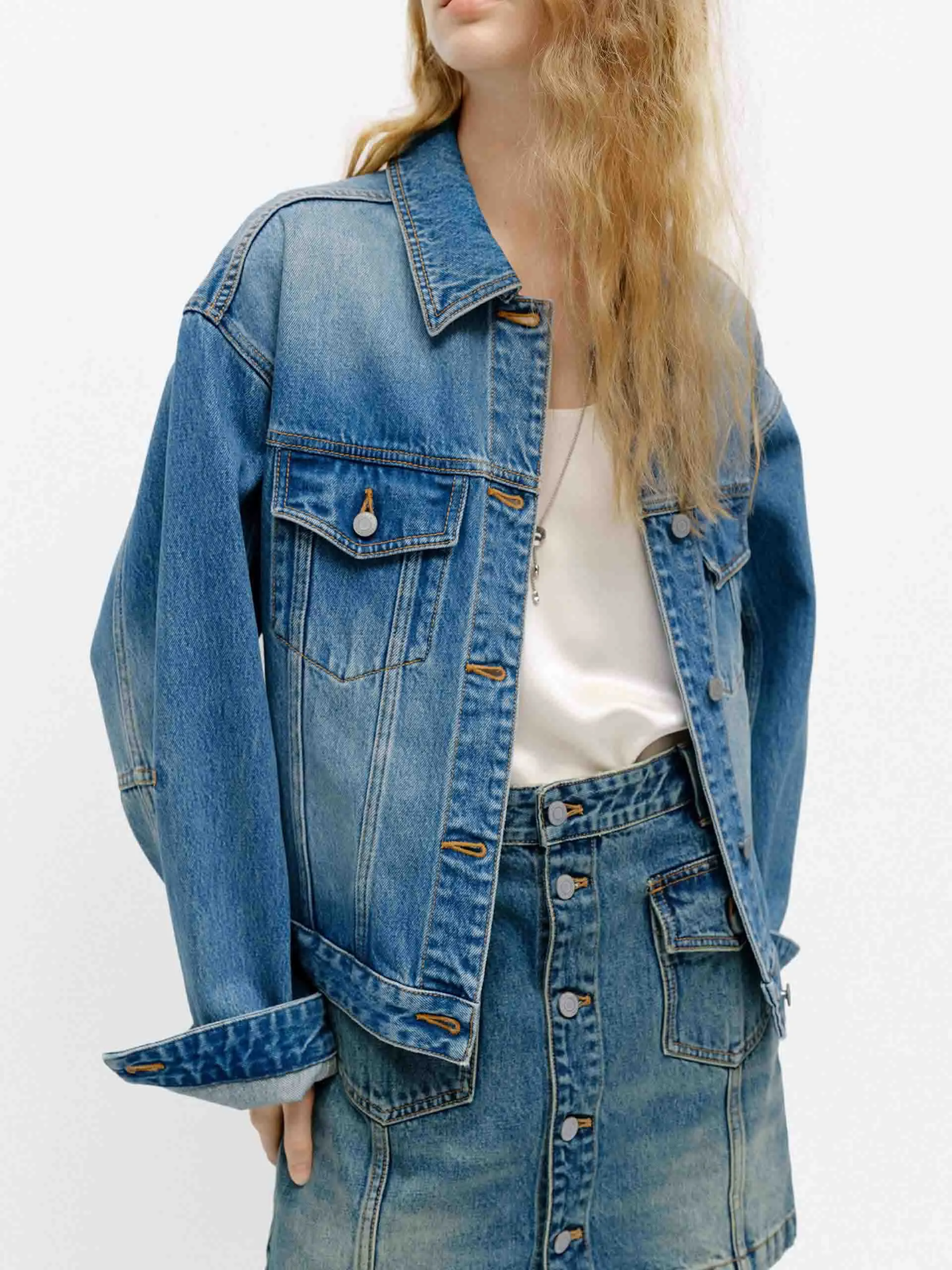 Blue Wash Denim Jacket