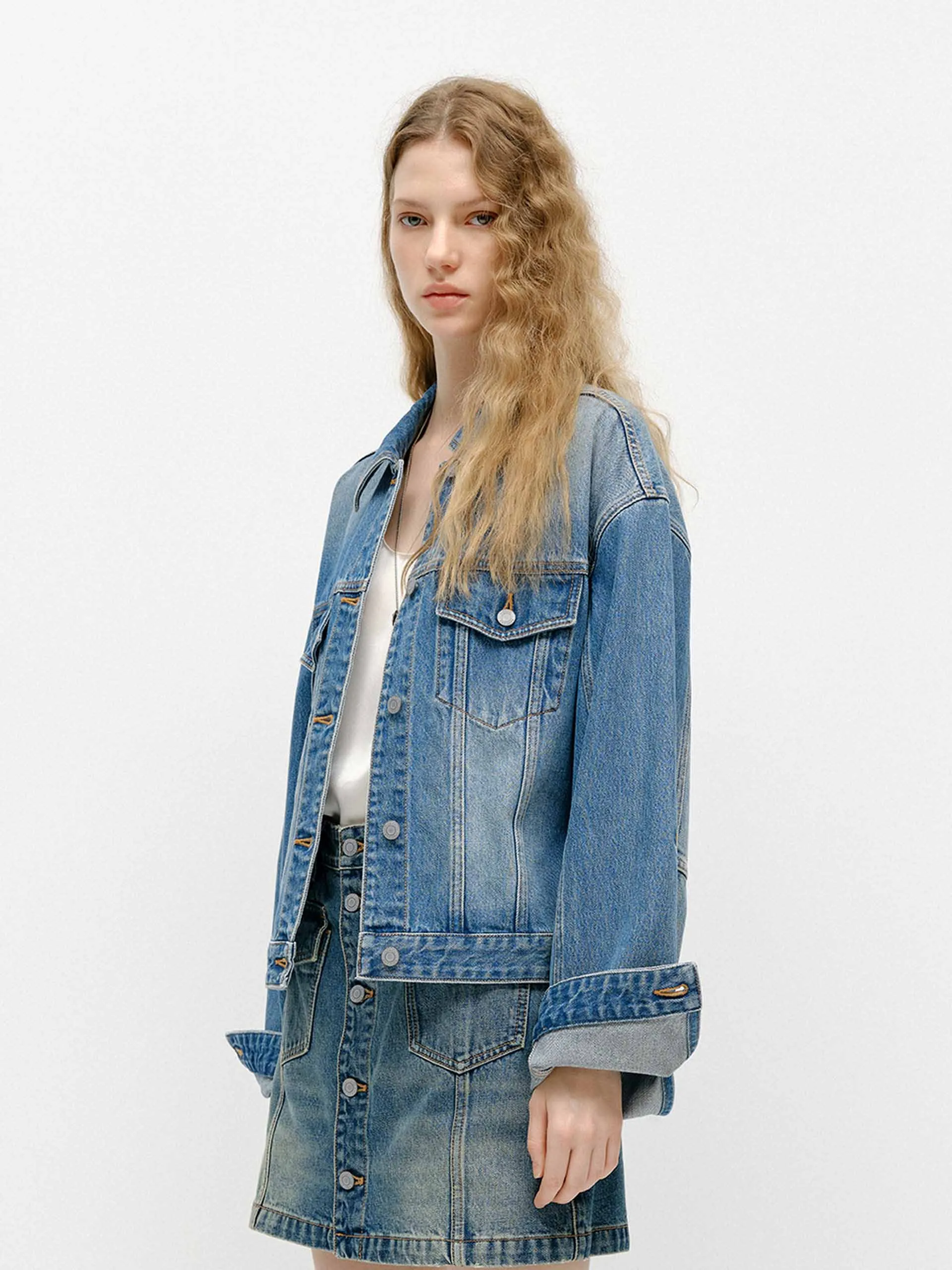 Blue Wash Denim Jacket