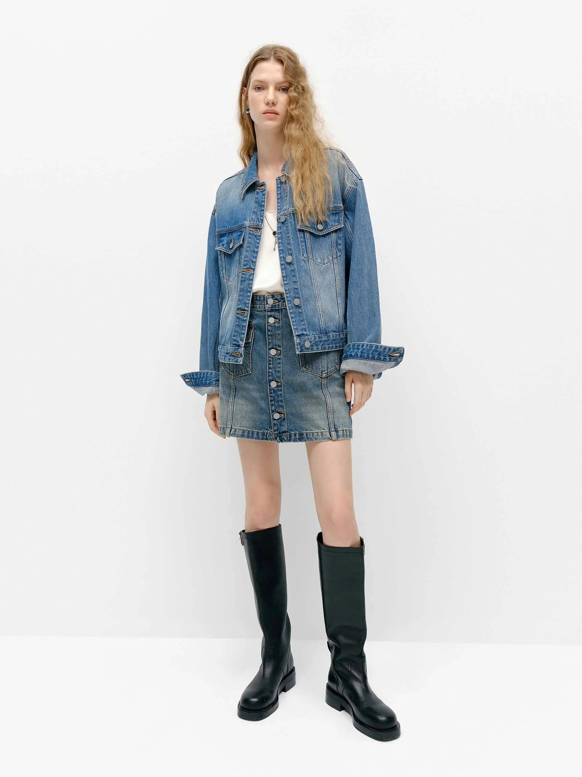 Blue Wash Denim Jacket