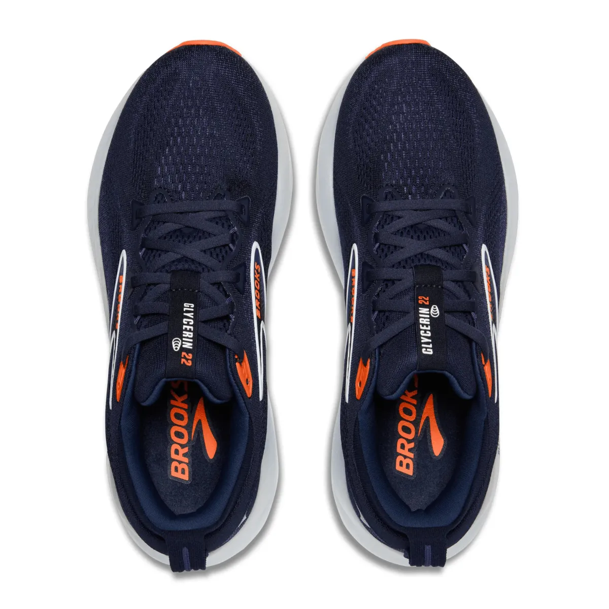 Brooks Men's Glycerin 22 Peacoat/Blue Ribbon/Orange