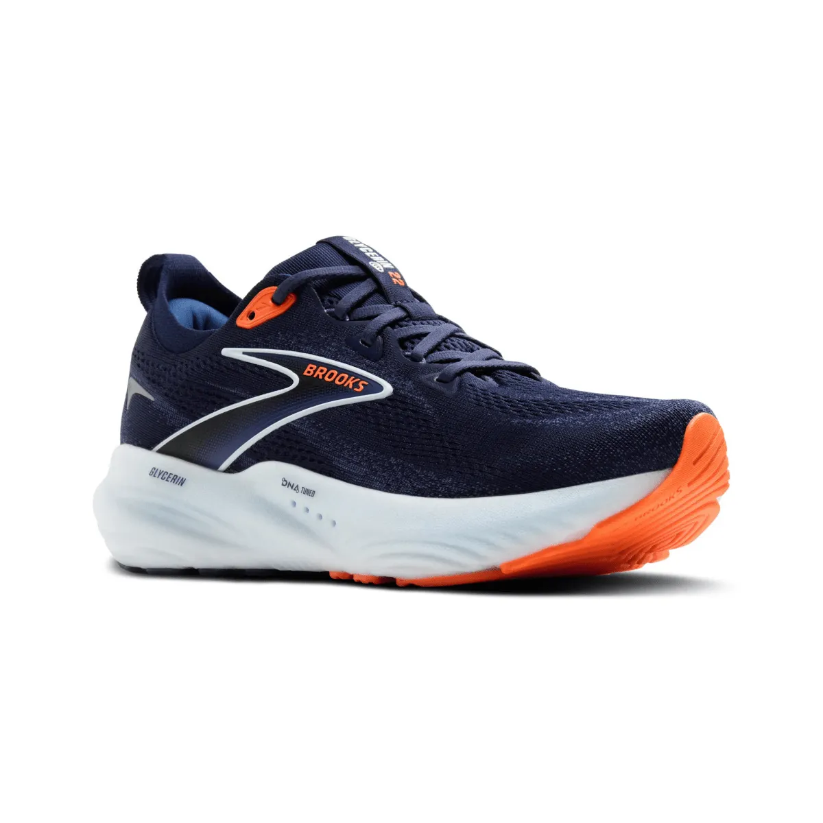 Brooks Men's Glycerin 22 Peacoat/Blue Ribbon/Orange