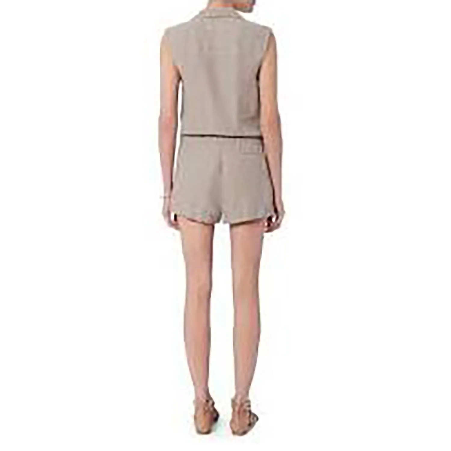 Cargo Romper In Gray