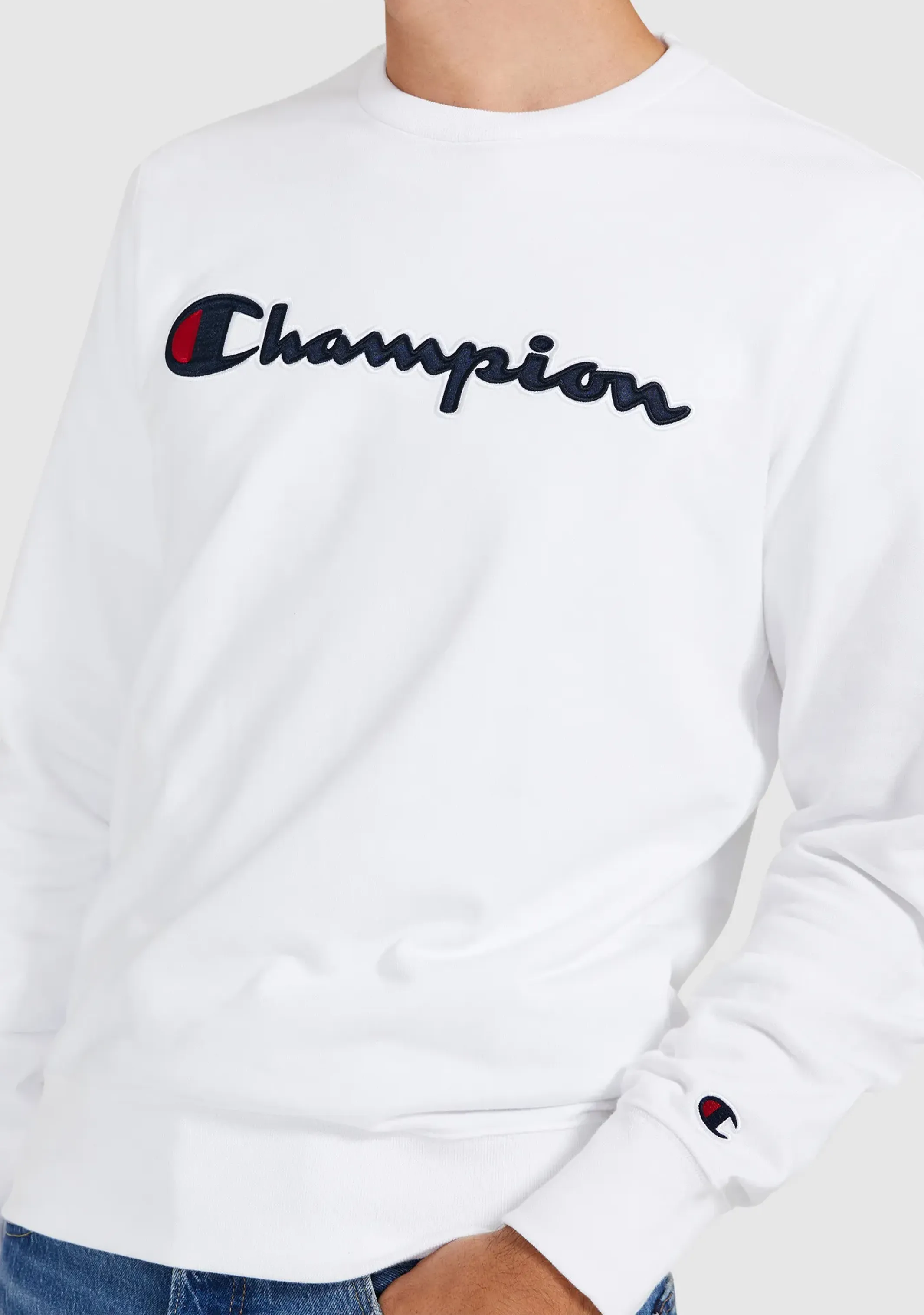 Champion Mens EU Script Crew <br> AWK4A1