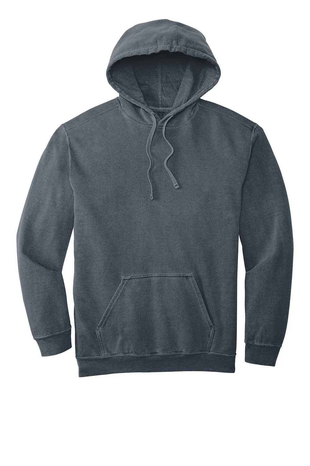 Comfort Colors Mens Hooded Sweatshirt Hoodie w/ Pouch Pocket - Denim Blue