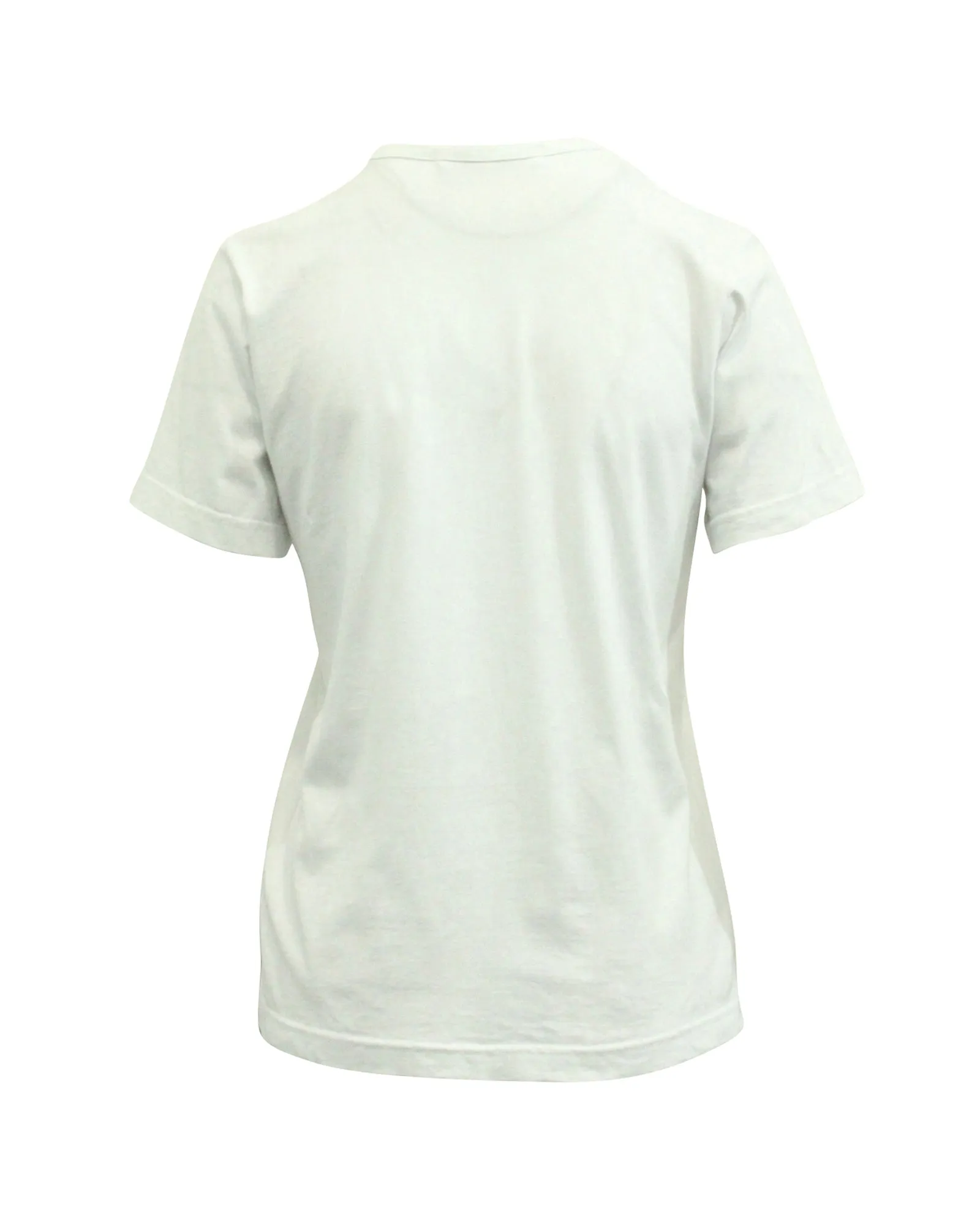 Comme Des Garcons Ruffle T-shirt in White Cotton