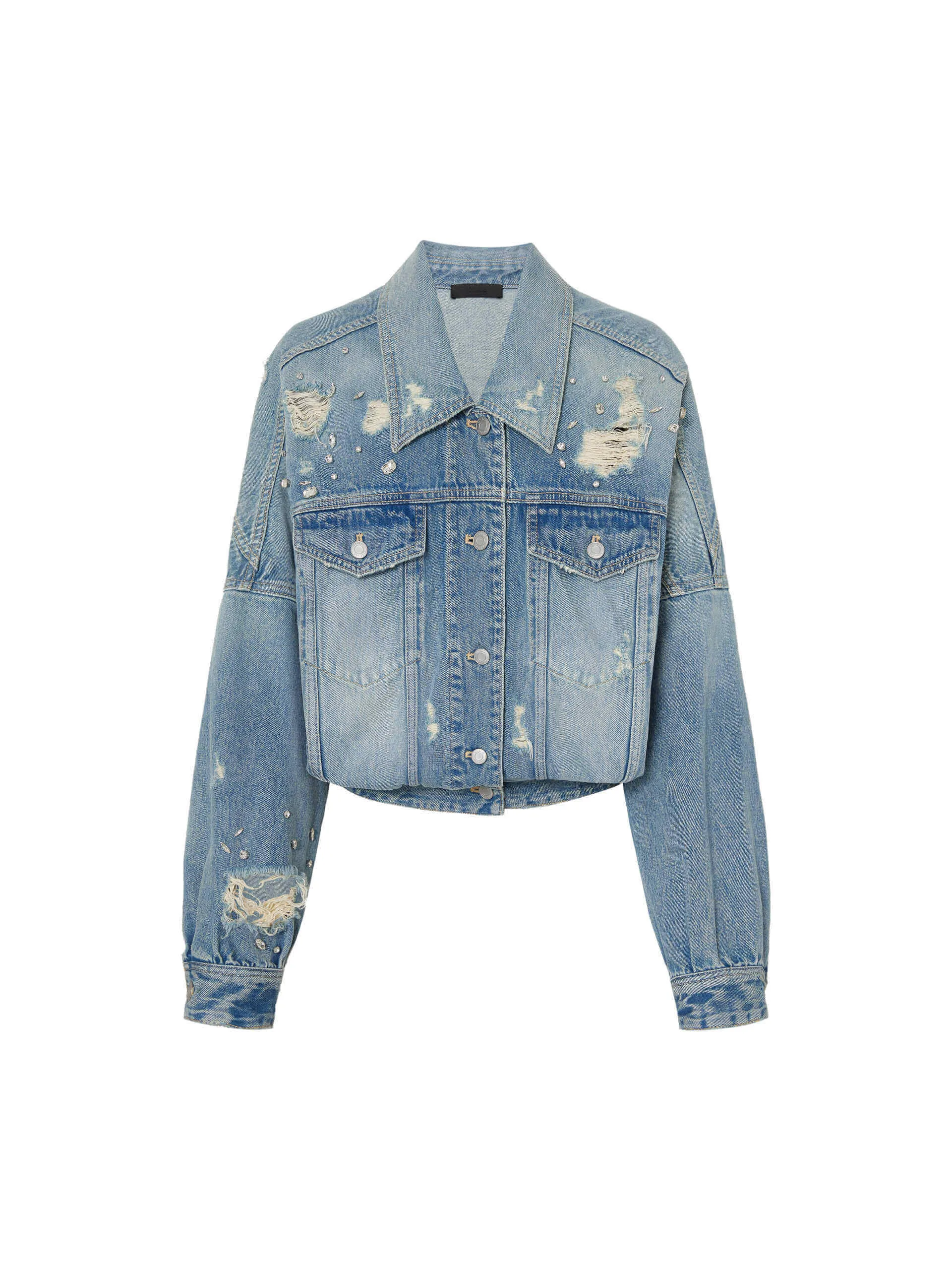 Crystal Detail Denim Jacket