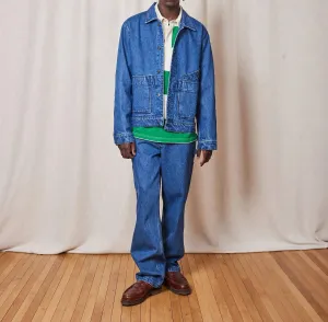 Dario Algo Jacket In Washed Denim