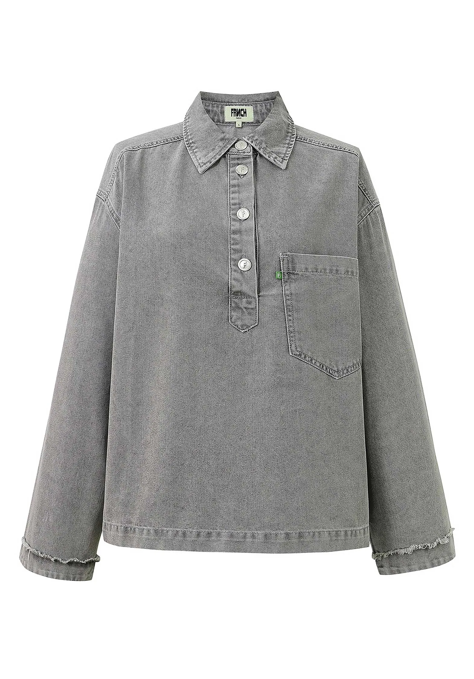Denim Blouse Chc-25003 Maila Gris