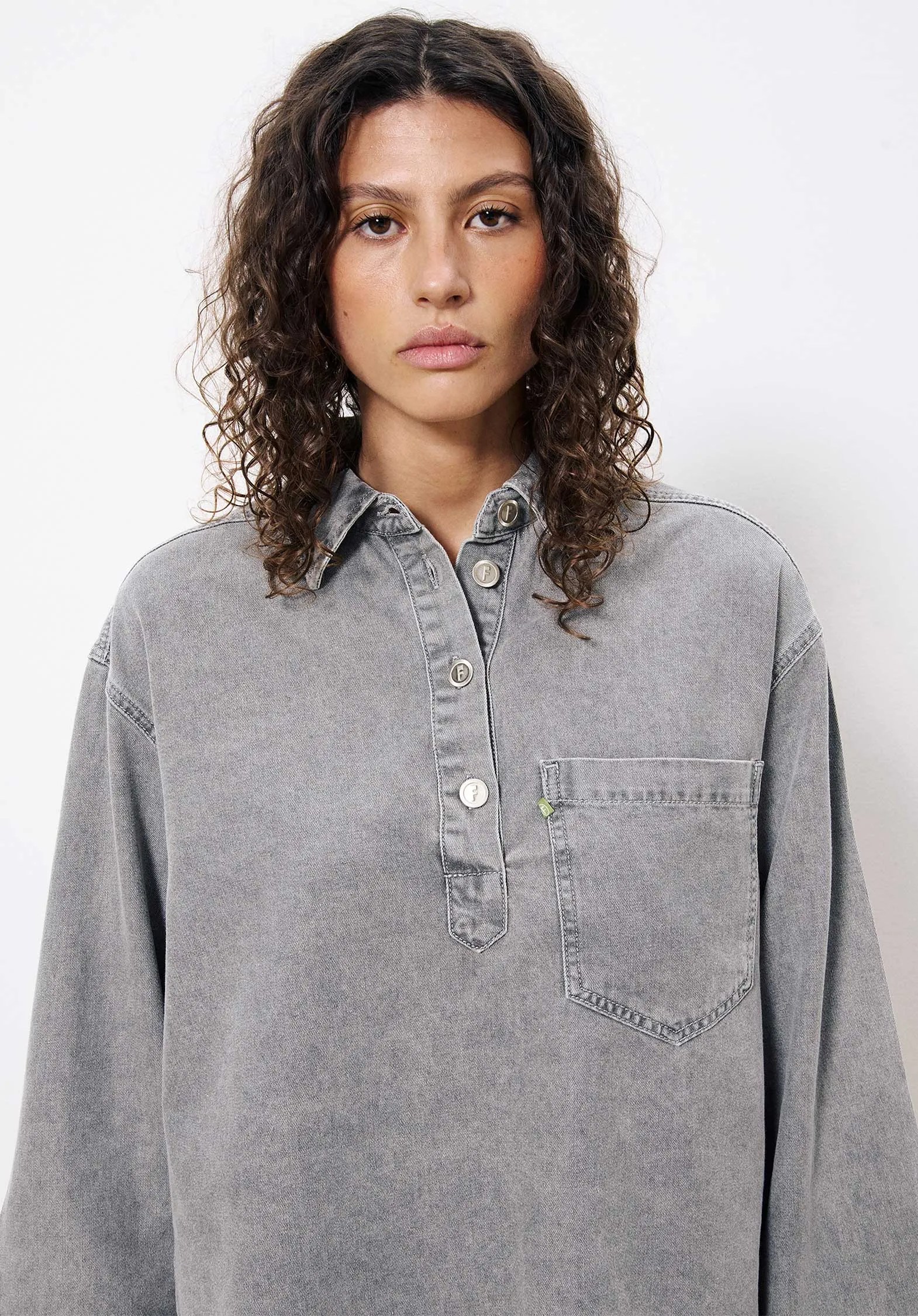 Denim Blouse Chc-25003 Maila Gris