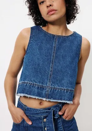 Denim Blouse Chc-25041 Dafne Bleu-Jean