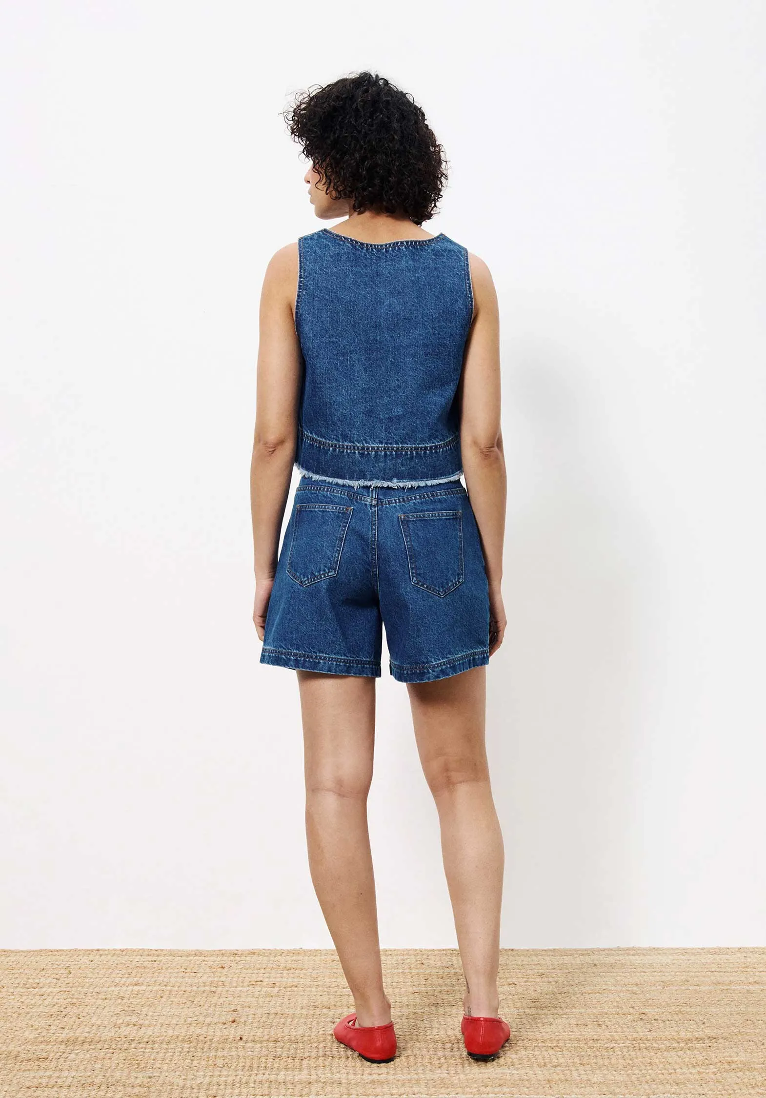 Denim Blouse Chc-25041 Dafne Bleu-Jean