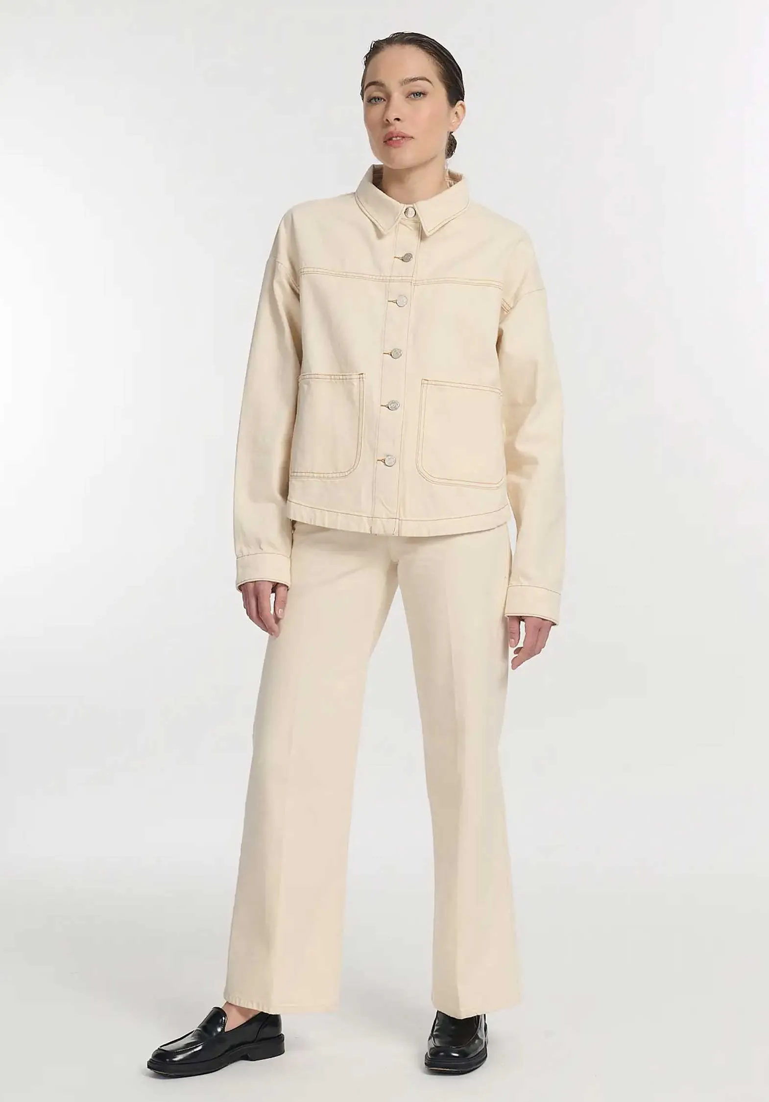Denim Jacket Po1429 Betty Denim Ecru