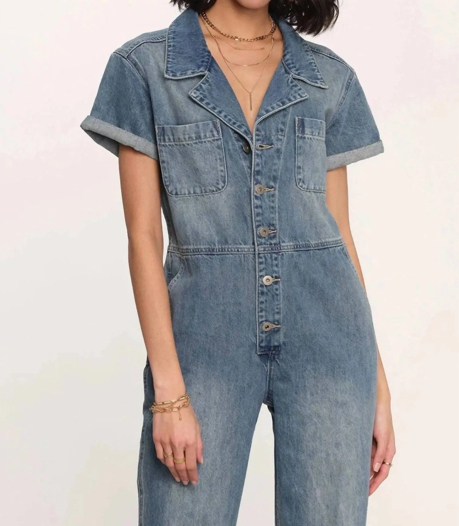 Denim Jumpsuit In Blue