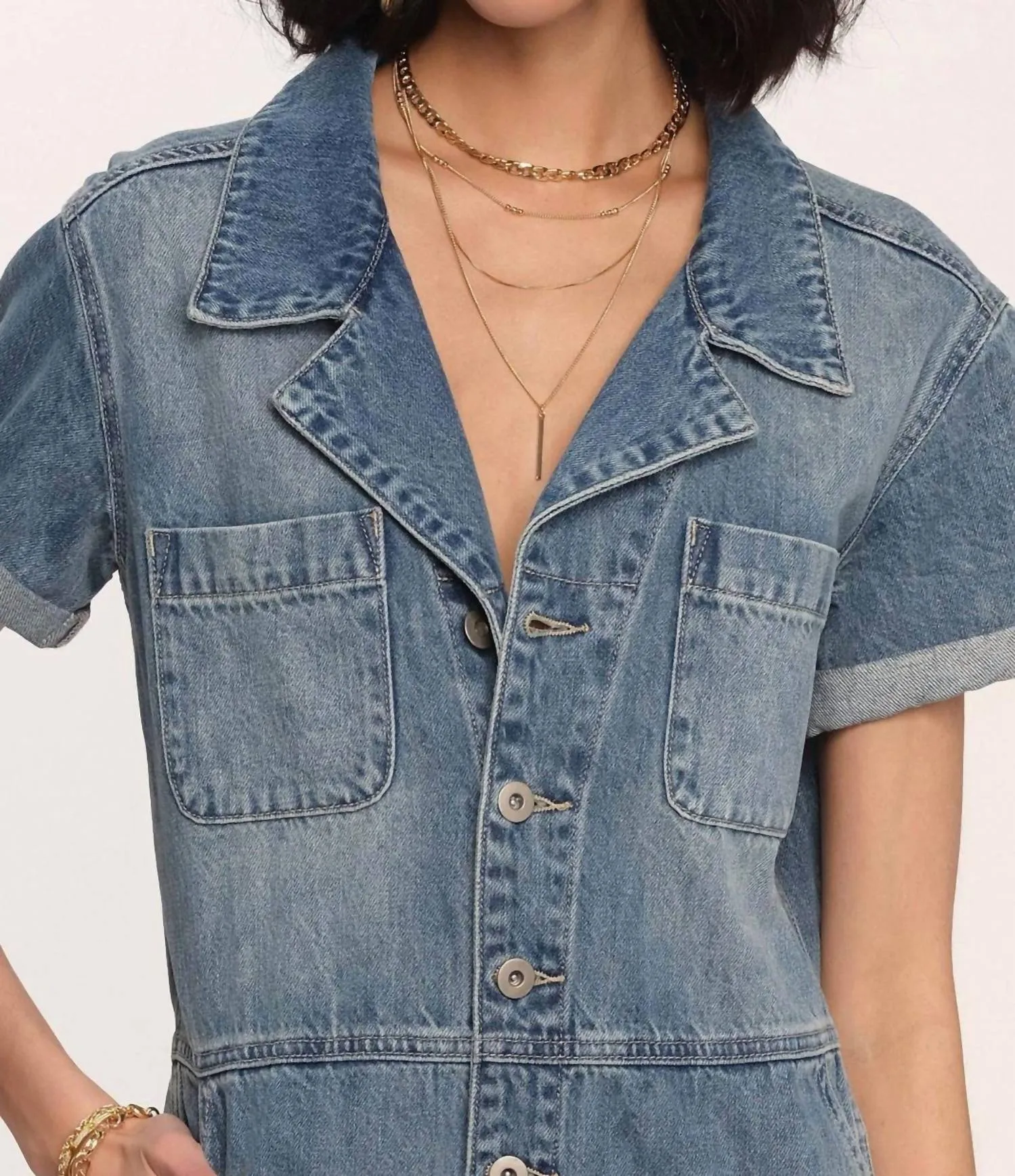 Denim Jumpsuit In Blue
