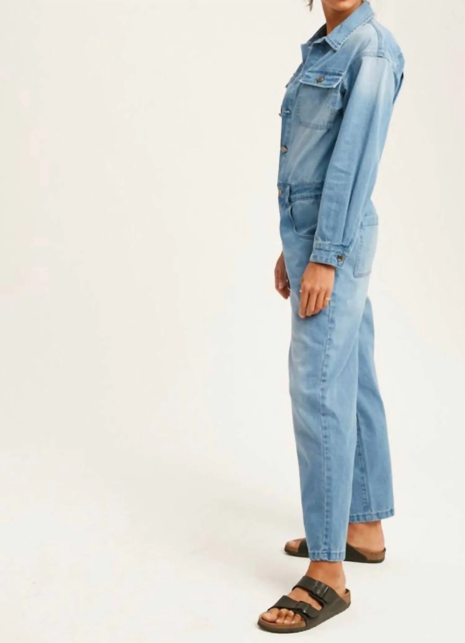 Denim Jumpsuit In Blue