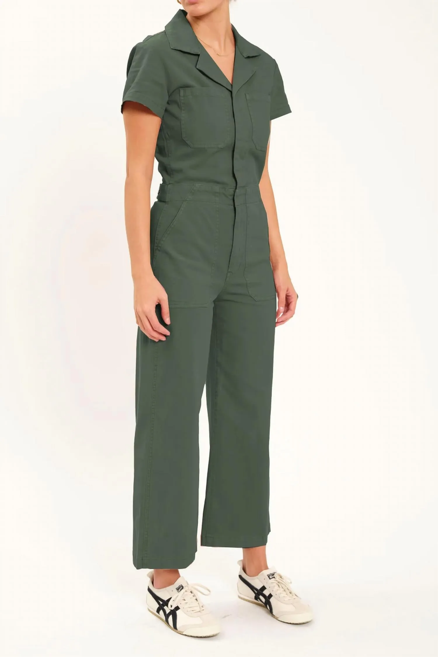 Denim Maverick Jumpsuit In Grass