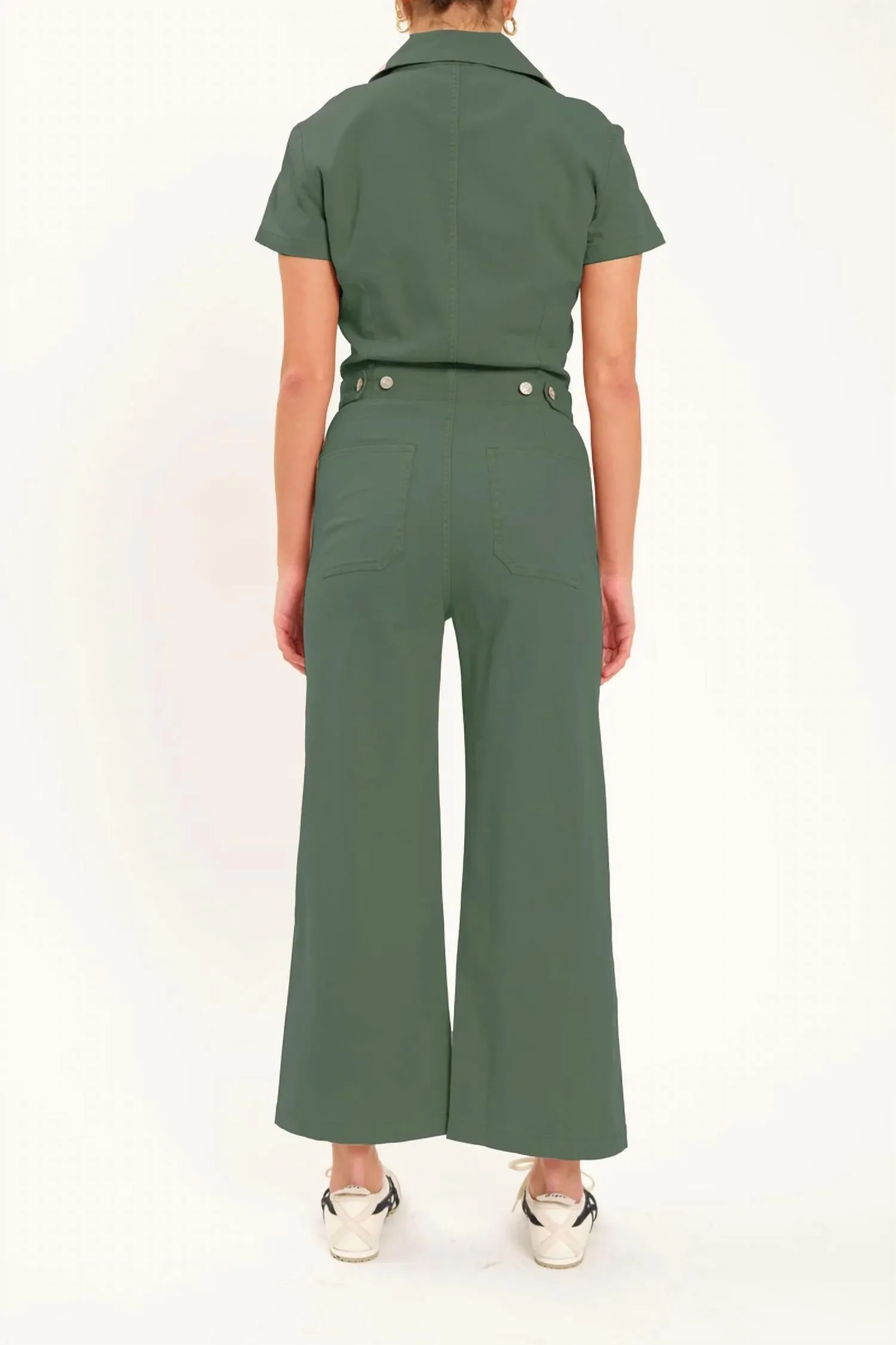 Denim Maverick Jumpsuit In Grass