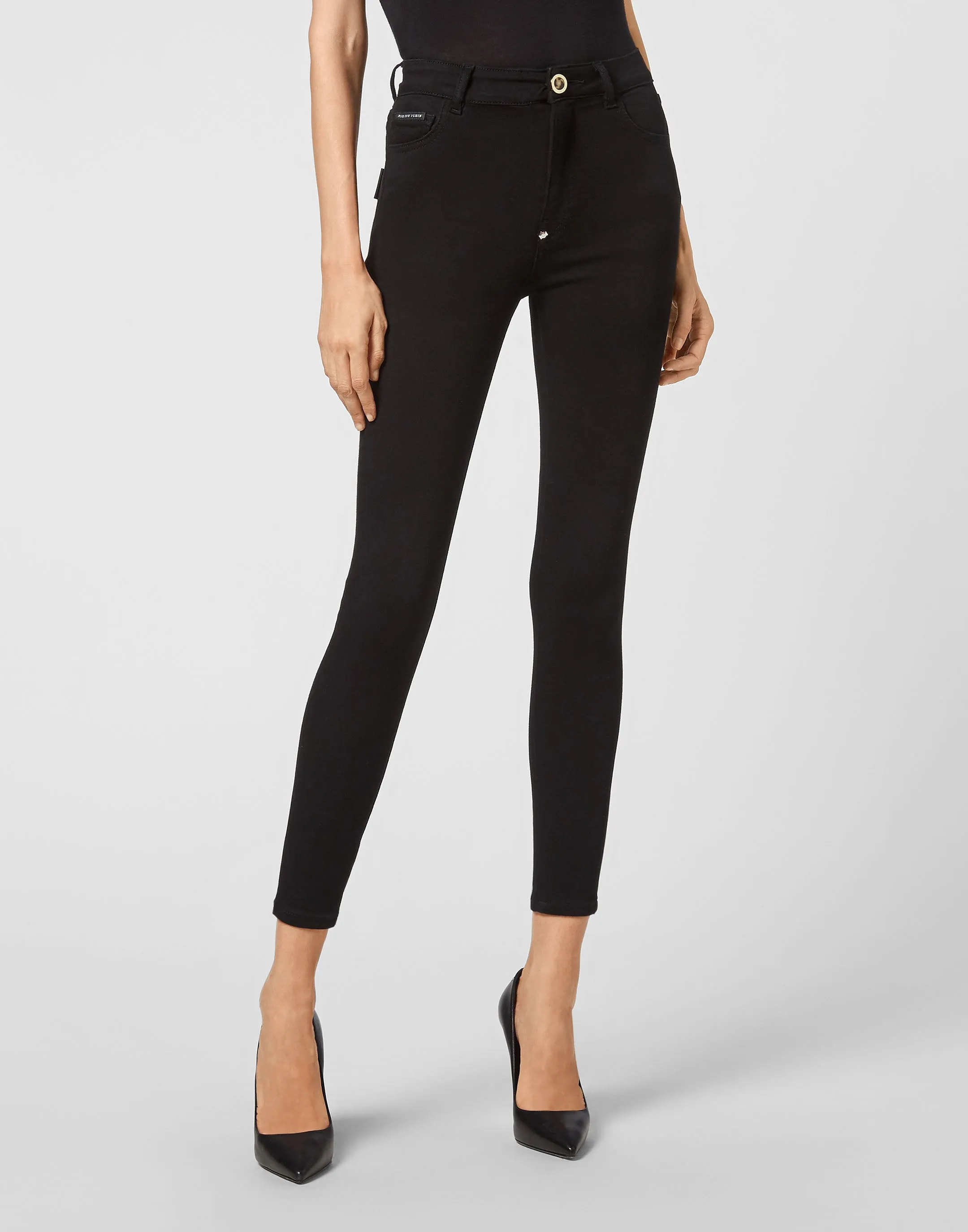 Denim Skinny Trouser  Skull