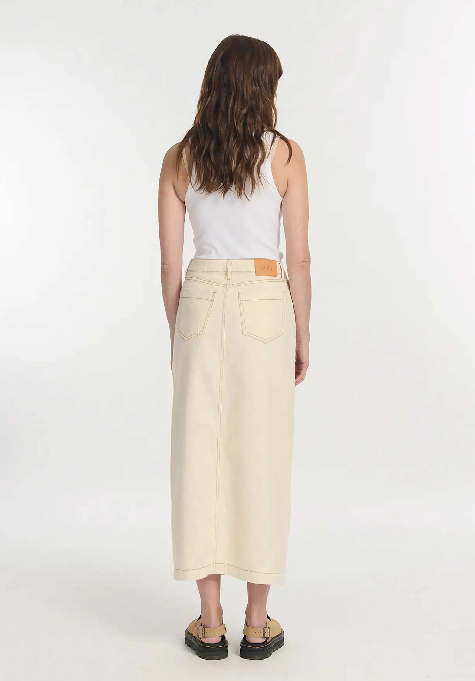 Denim Skirt Po1414 Joly Denim Ecru