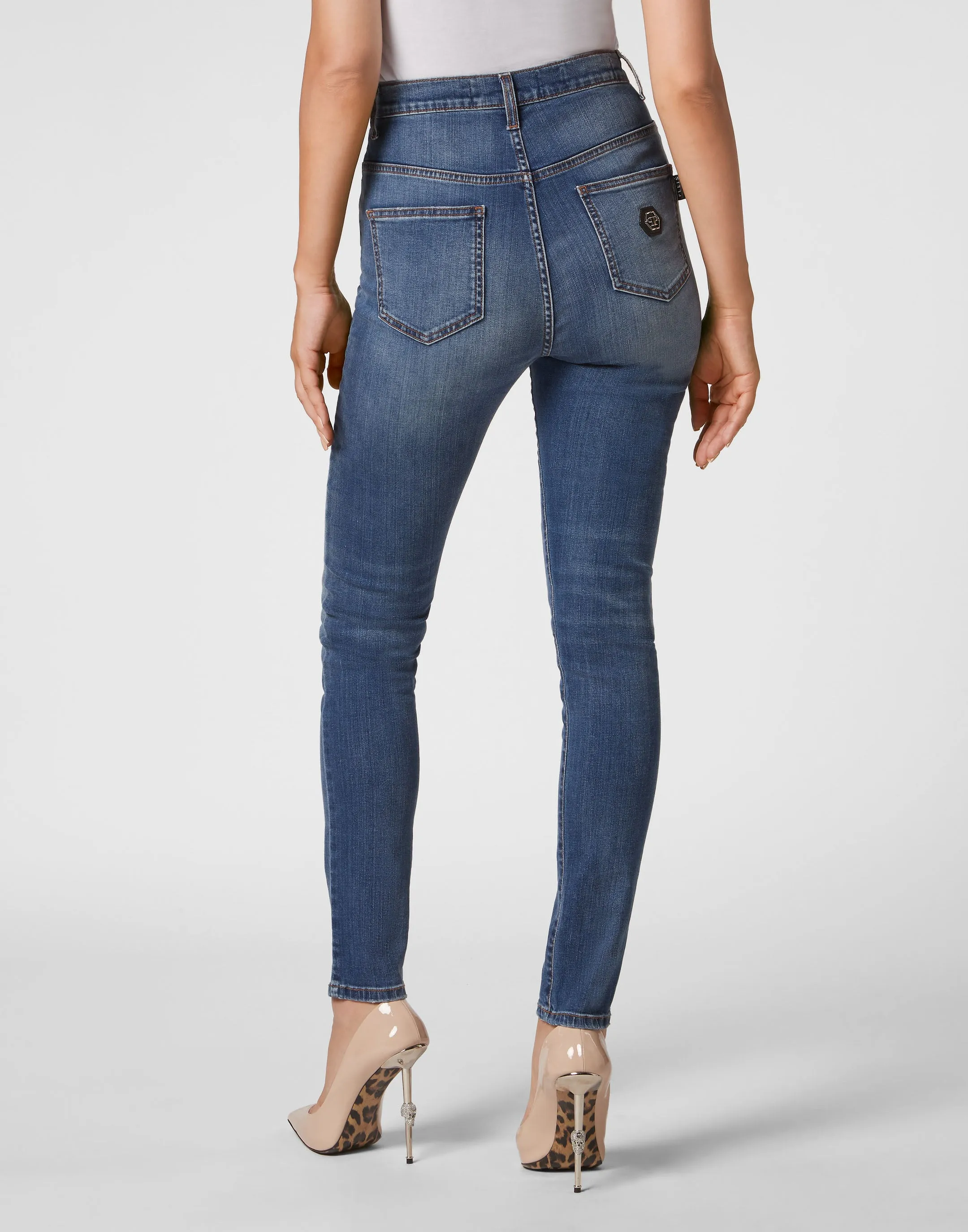 Denim Trousers Super High Waist Jegging