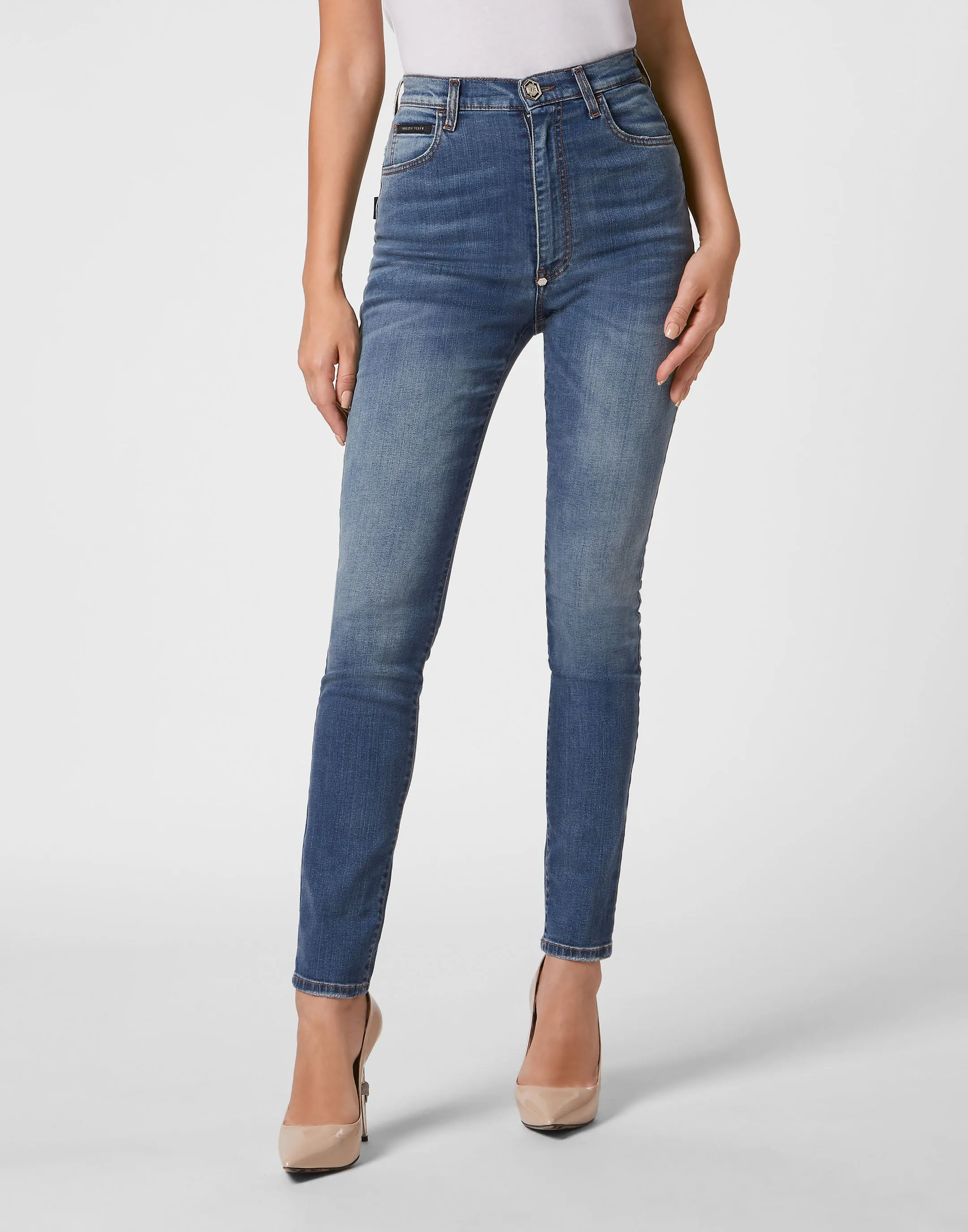 Denim Trousers Super High Waist Jegging