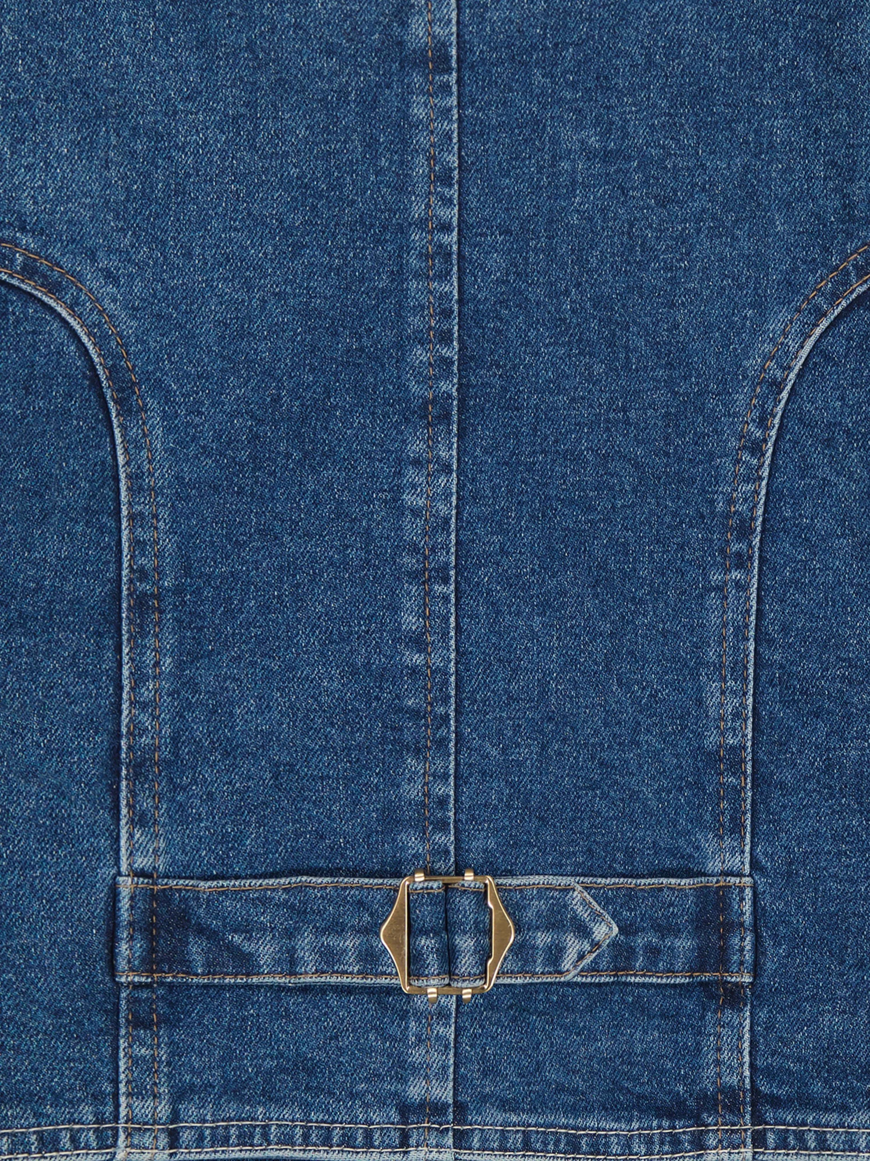 DL1961 Girls Zizi Denim Waistocoat in Blue