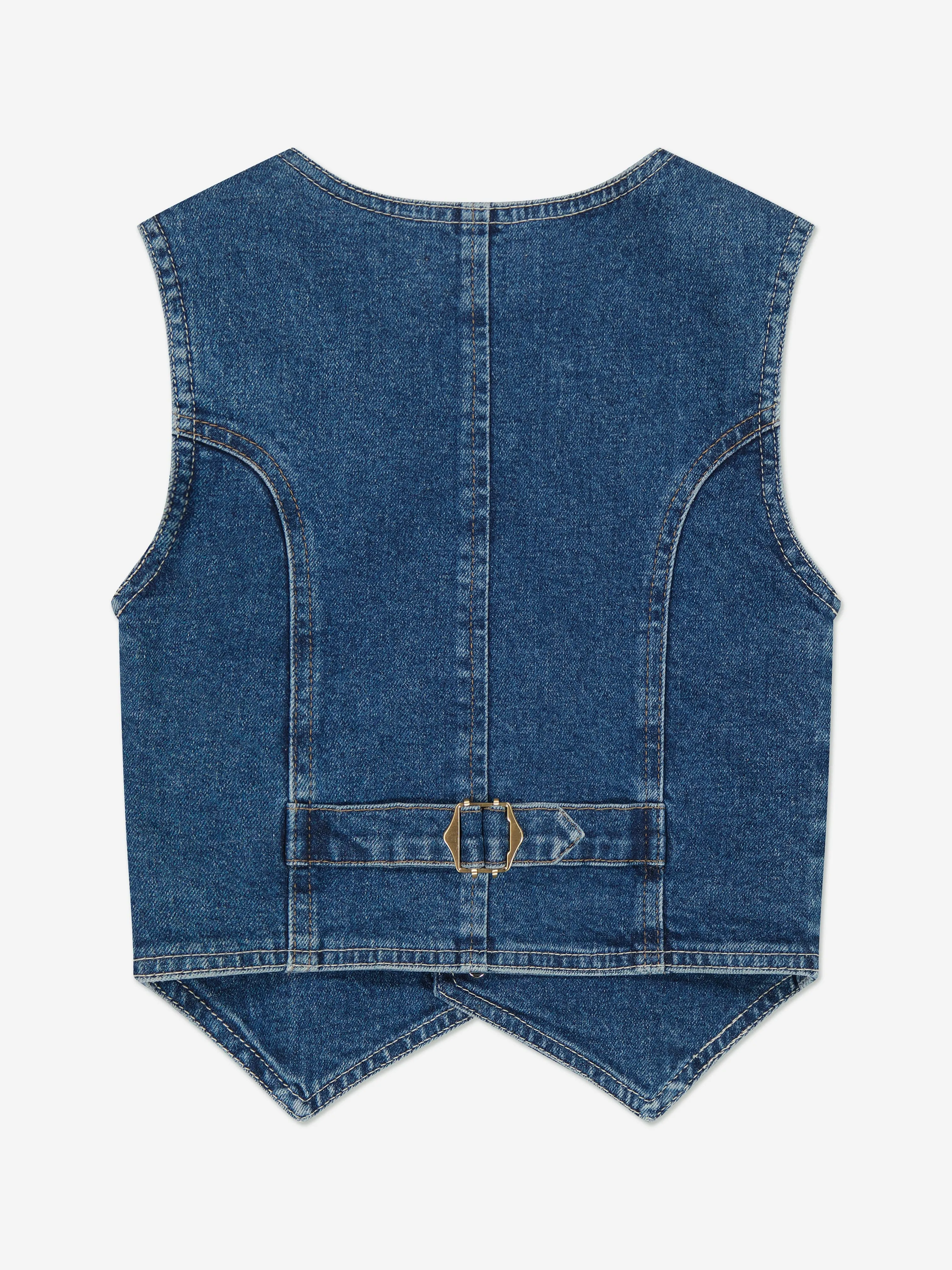 DL1961 Girls Zizi Denim Waistocoat in Blue