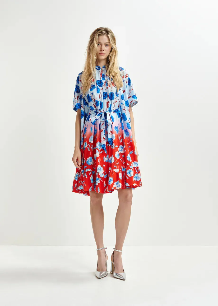 Dress Heliotrope Denim-Blue