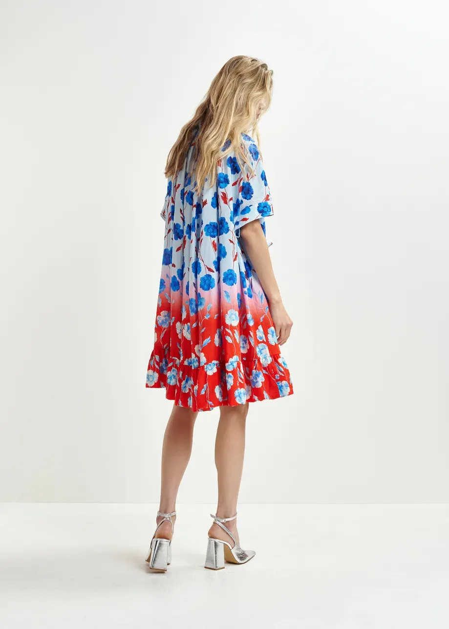 Dress Heliotrope Denim-Blue