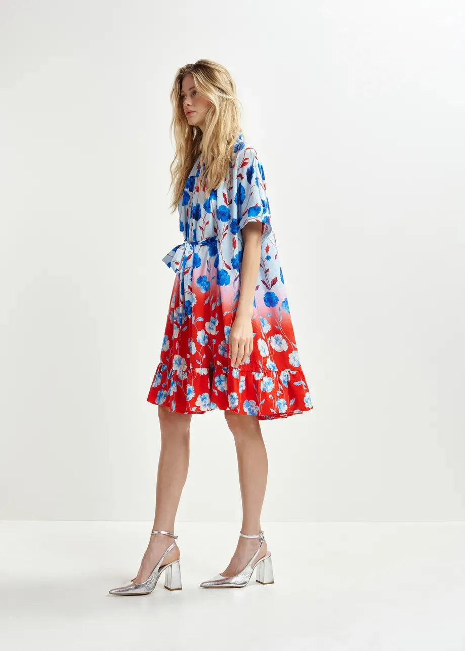 Dress Heliotrope Denim-Blue