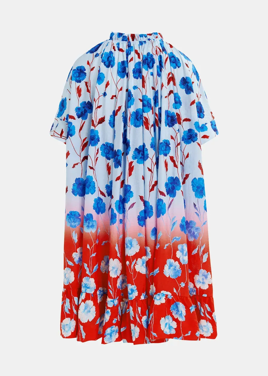 Dress Heliotrope Denim-Blue