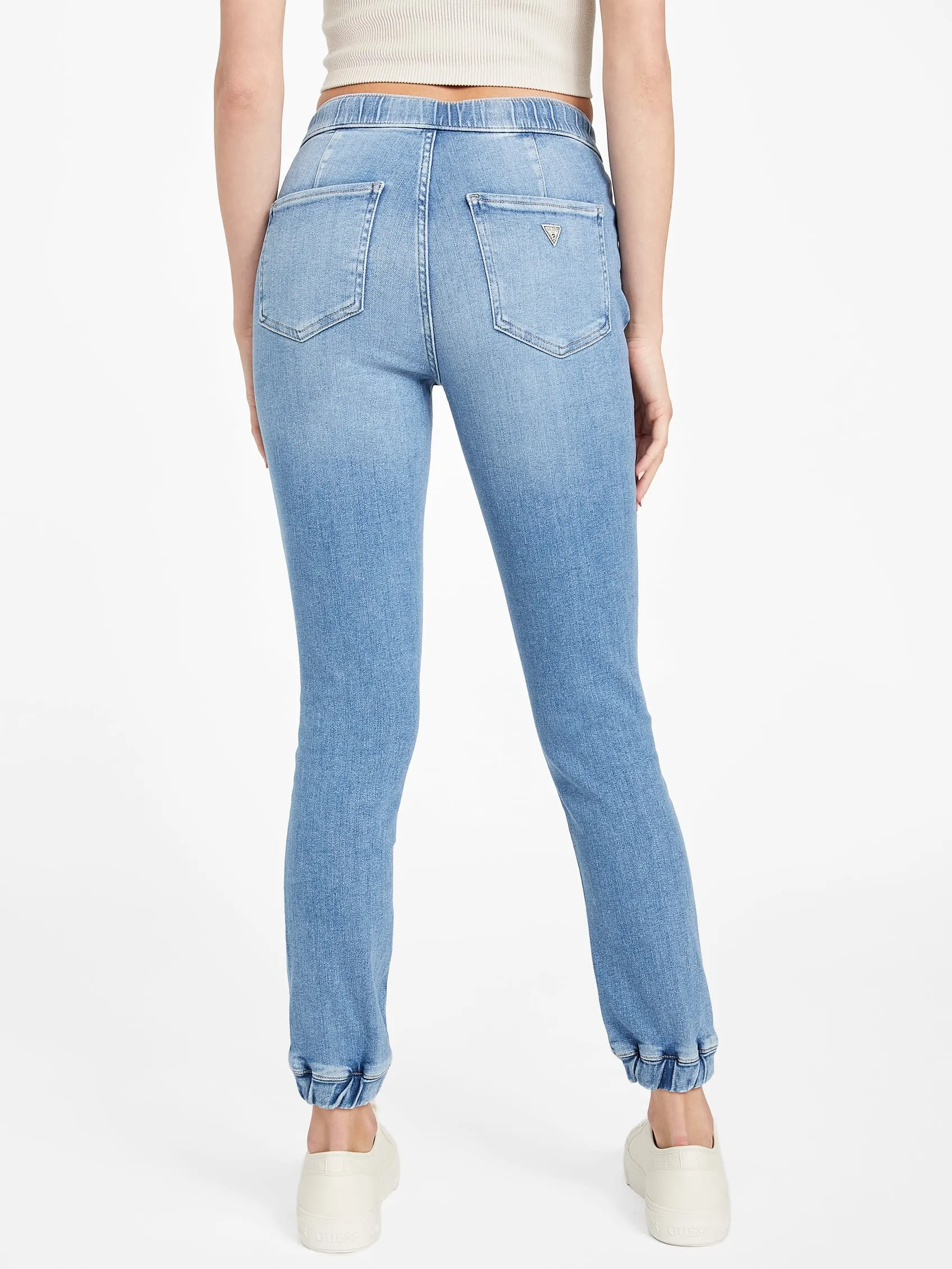 Eco Mary Destroyed Denim Joggers
