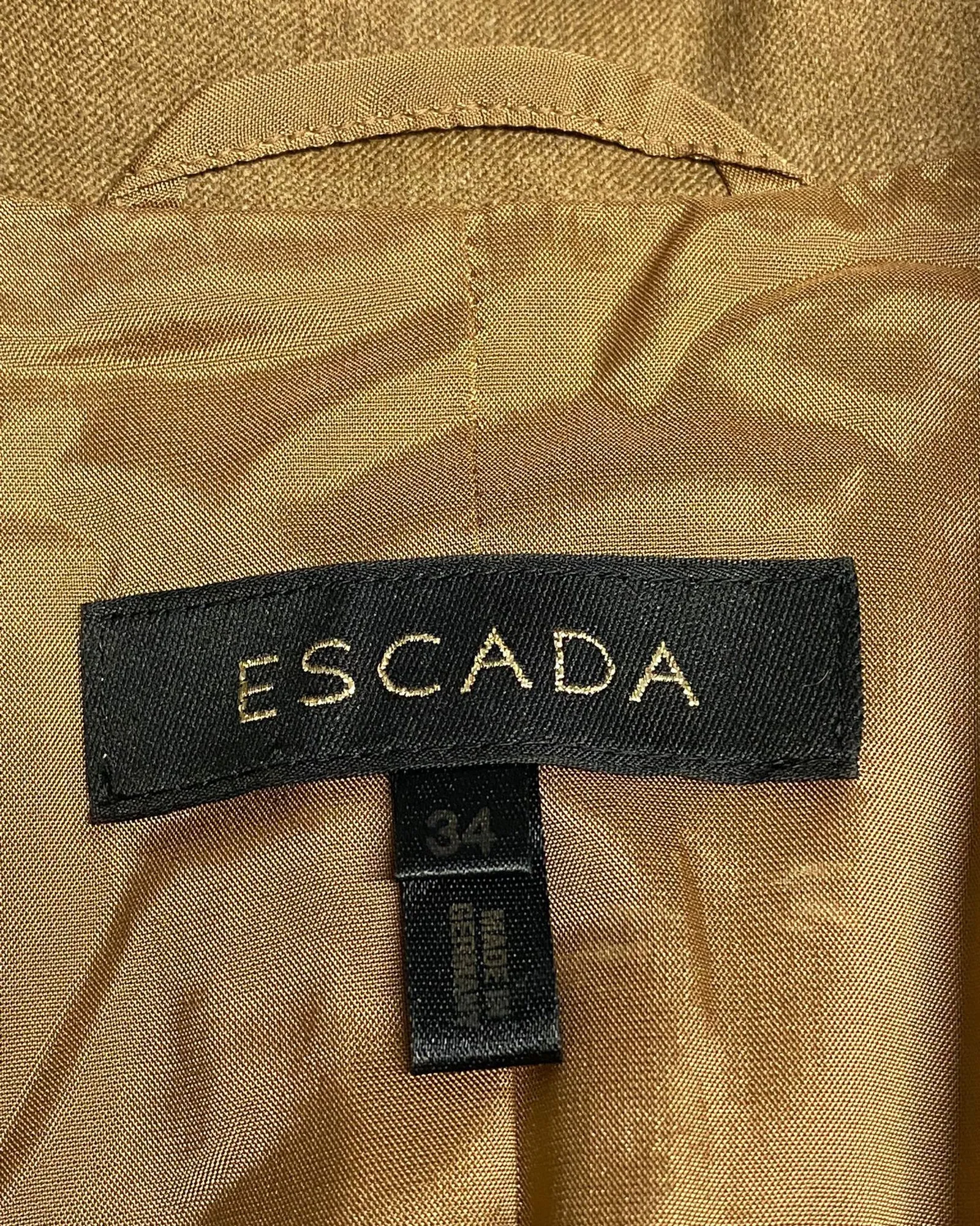 Escada Trouser Suit Set in Brown Wool